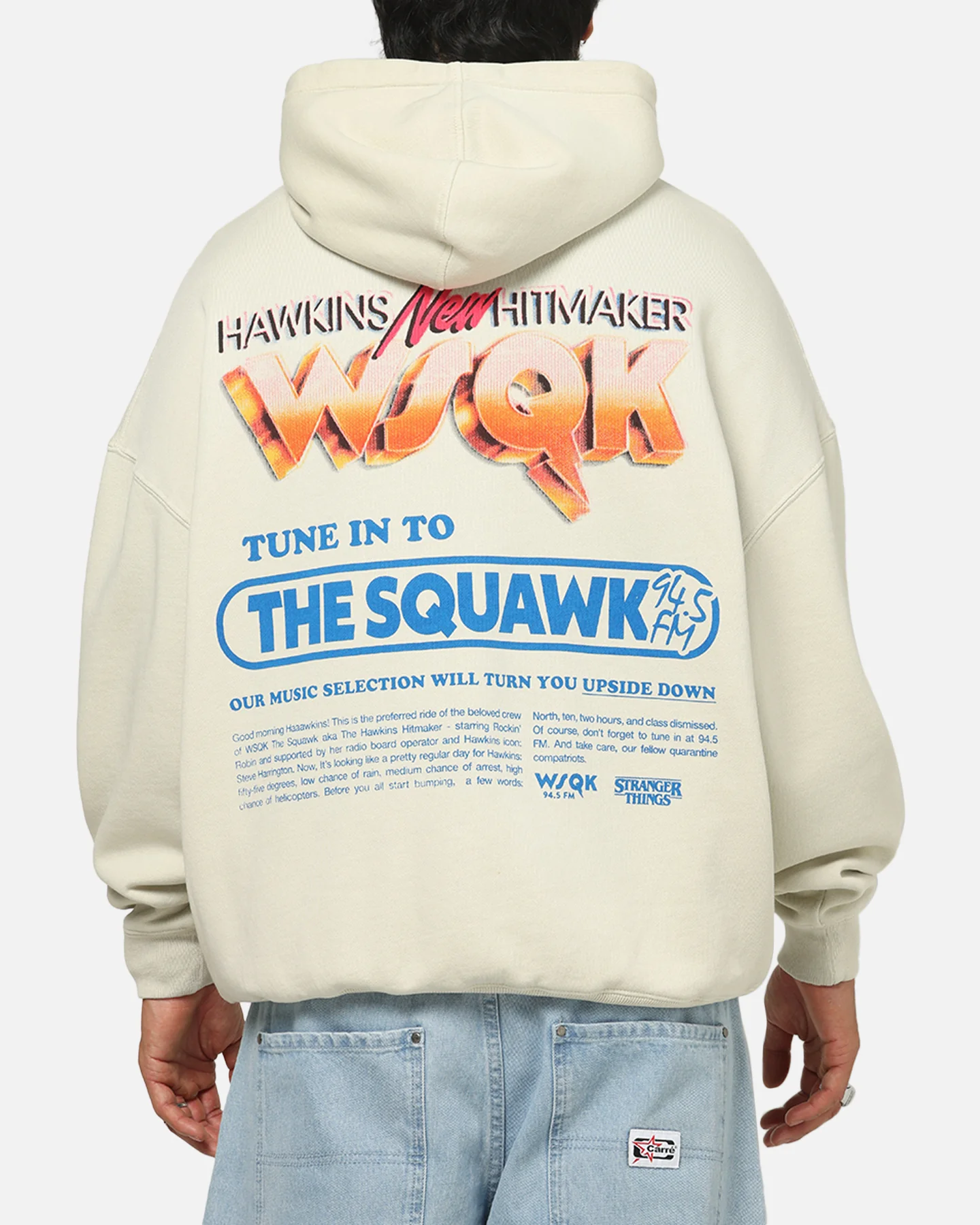 73Studio X Stranger Things WSQK Premium Hoodie Grey - Image 2