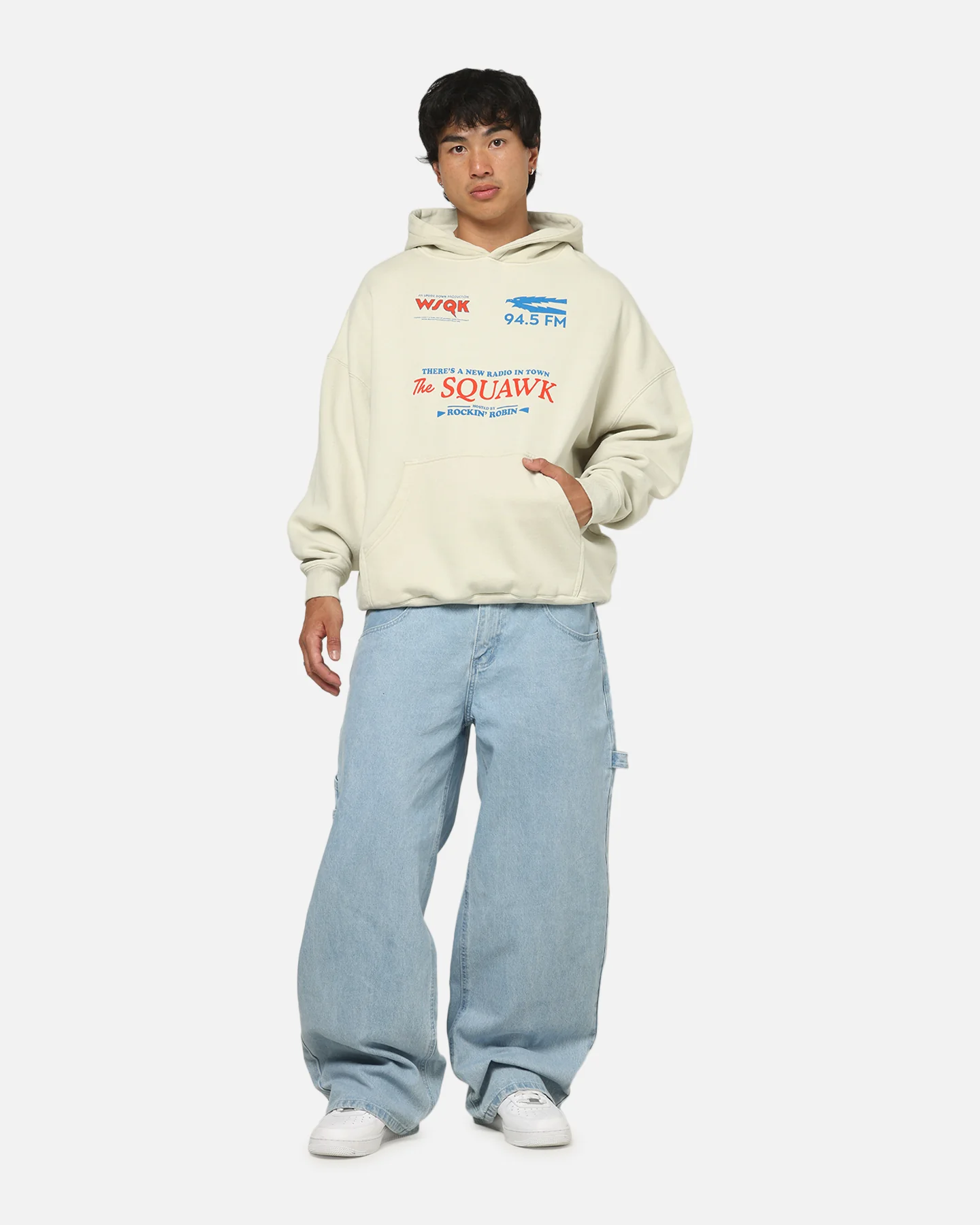 73Studio X Stranger Things WSQK Premium Hoodie Grey - Image 3