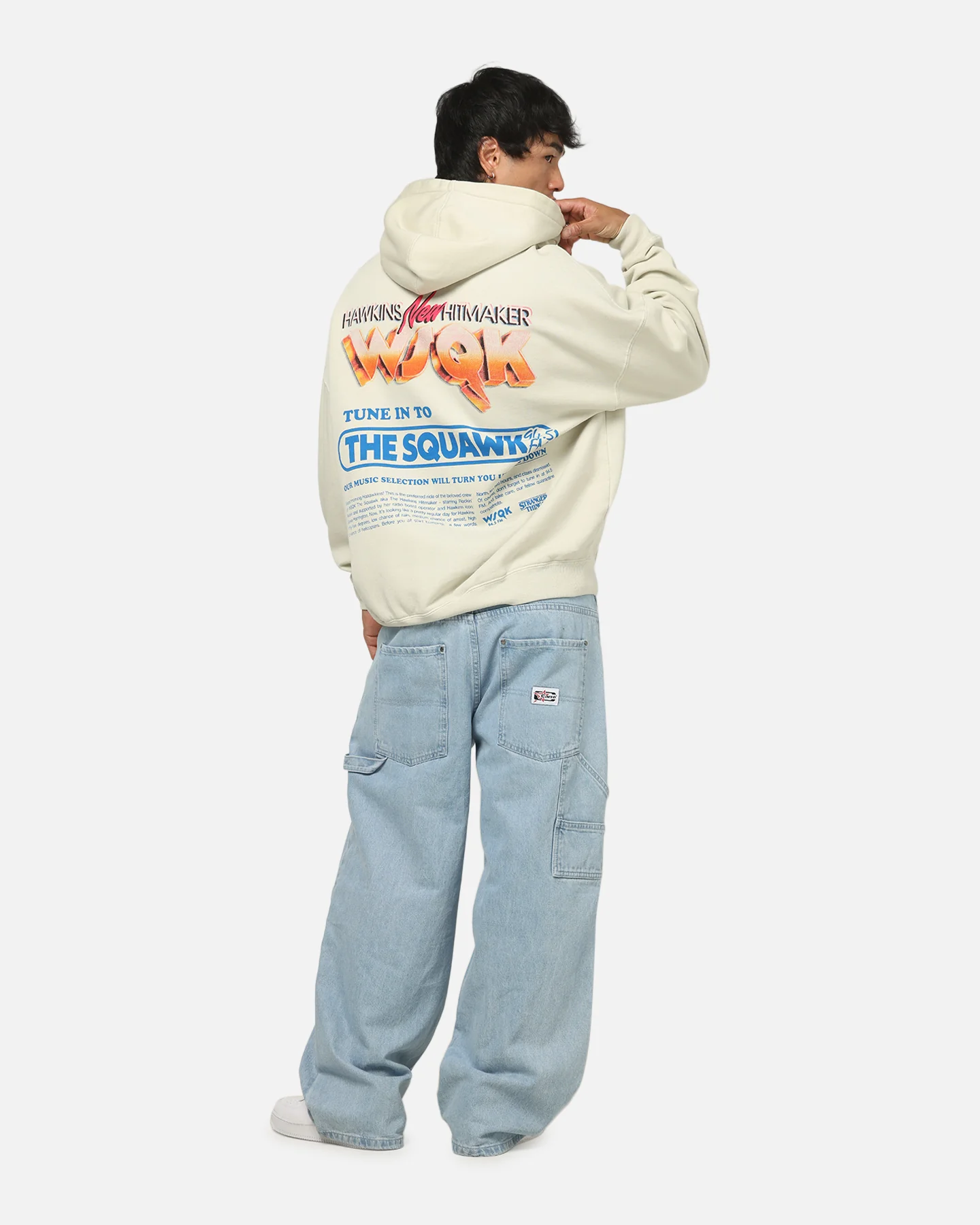 73Studio X Stranger Things WSQK Premium Hoodie Grey - Image 4