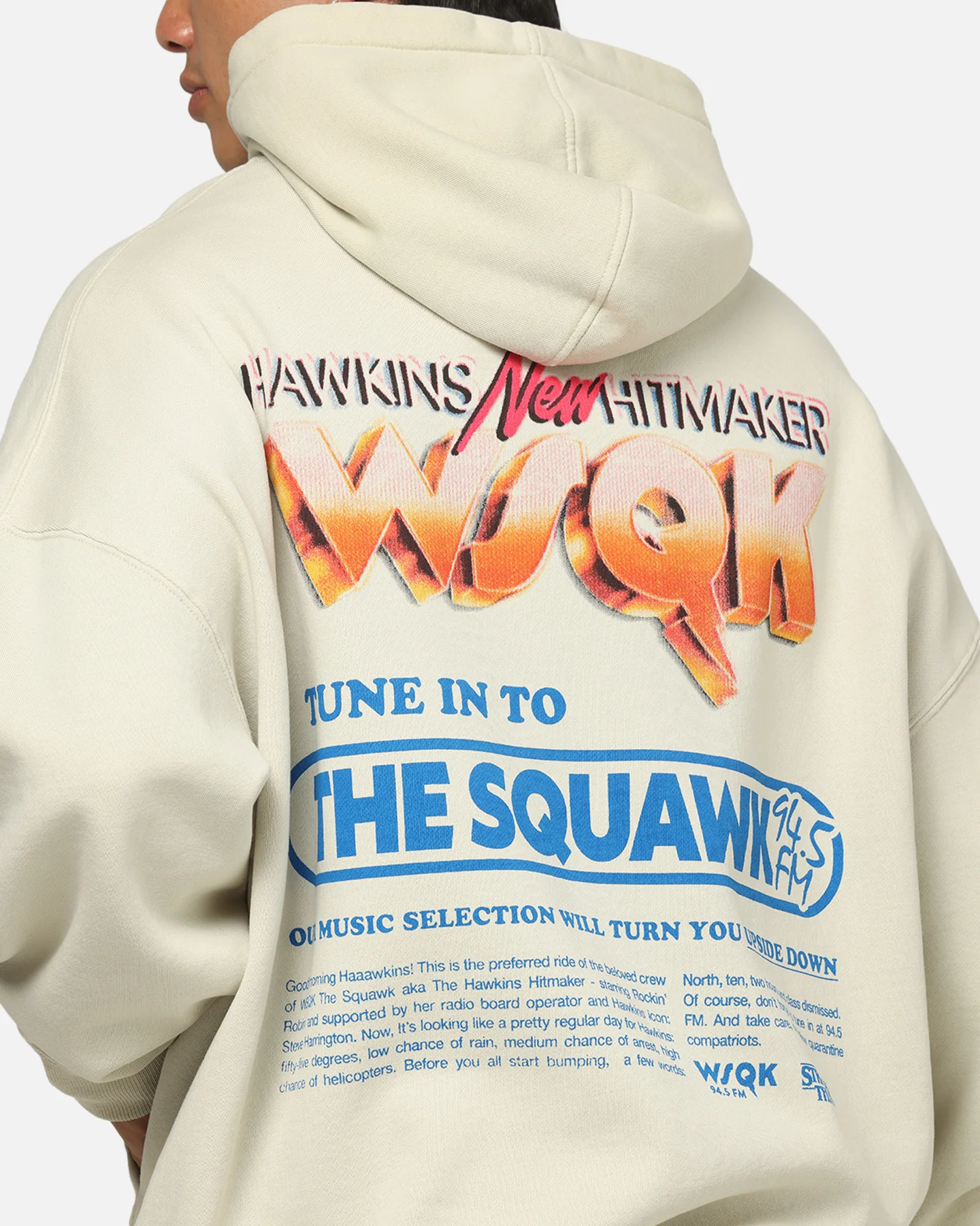 73Studio X Stranger Things WSQK Premium Hoodie Grey - Image 8