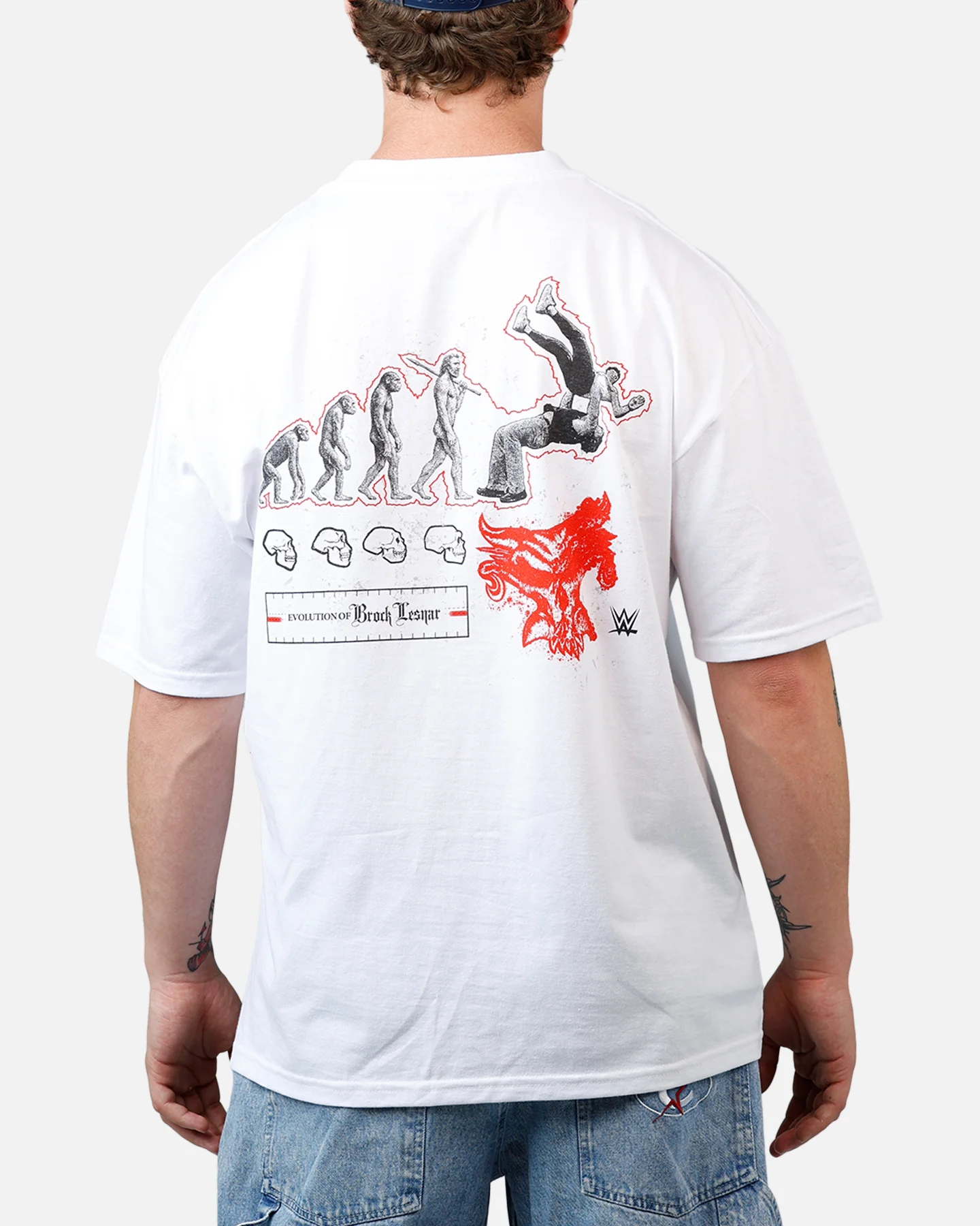 73Studio X WWE Wrestlemania 42 Brock Lesnar T-Shirt White - Image 2