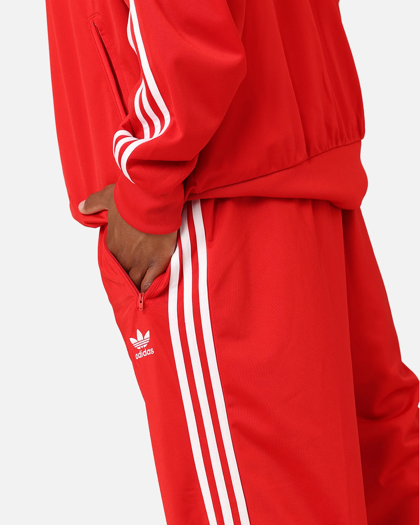 Adidas Adicolour Classics Firebird Track Pants Better Scarlet/White - Image 4