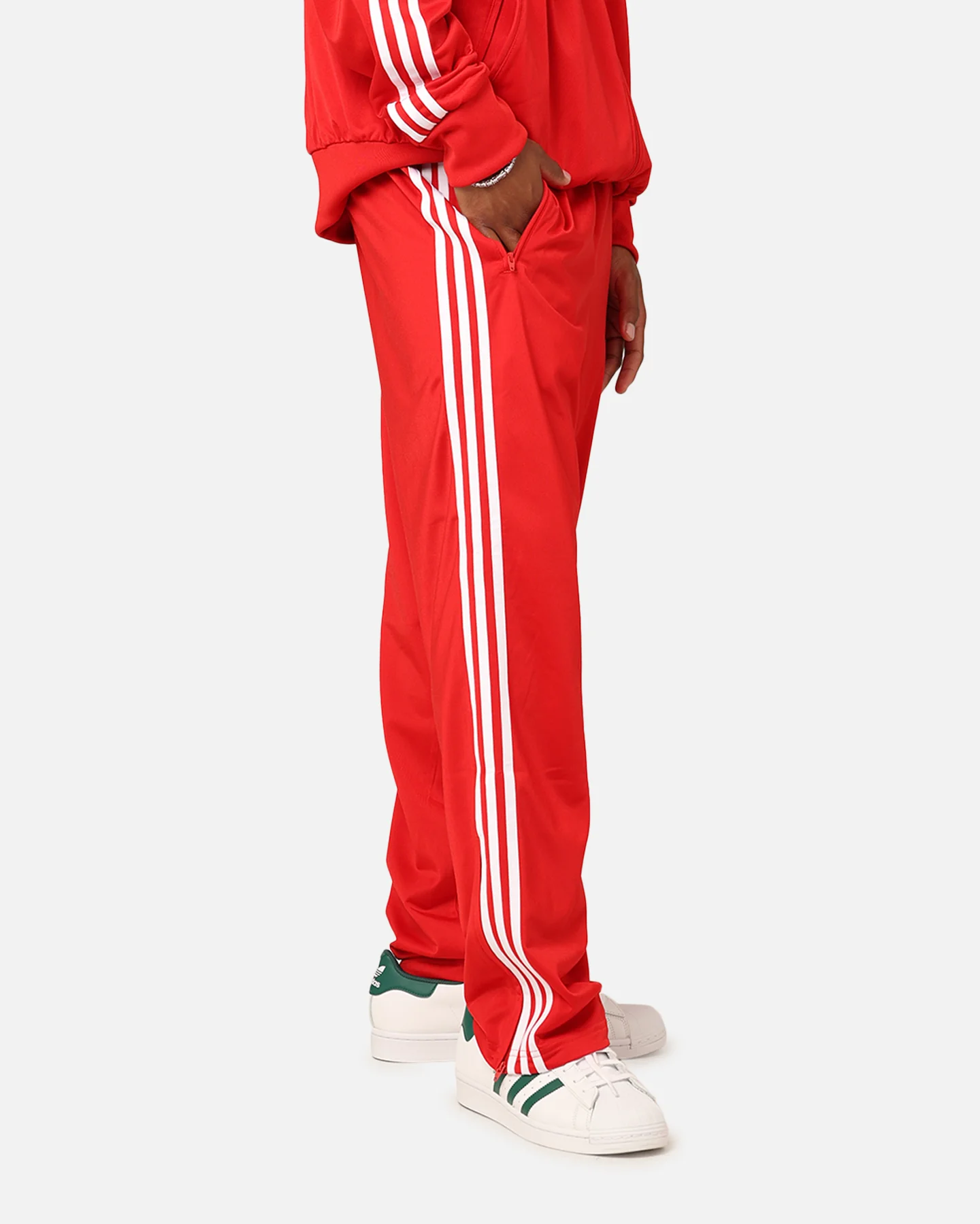 Adidas Adicolour Classics Firebird Track Pants Better Scarlet/White - Image 5