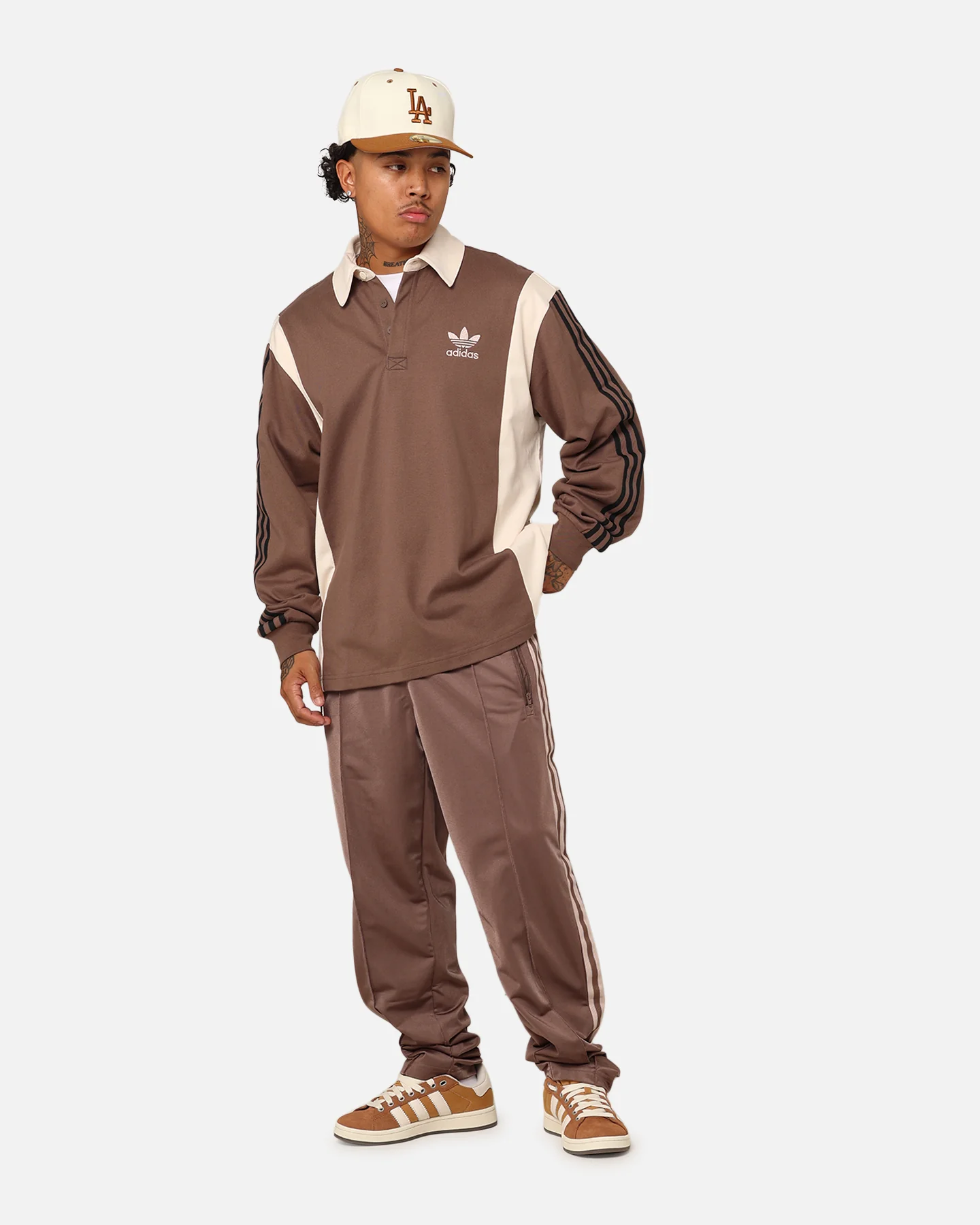 Adidas Archive Track Pants Earth Strata - Image 2