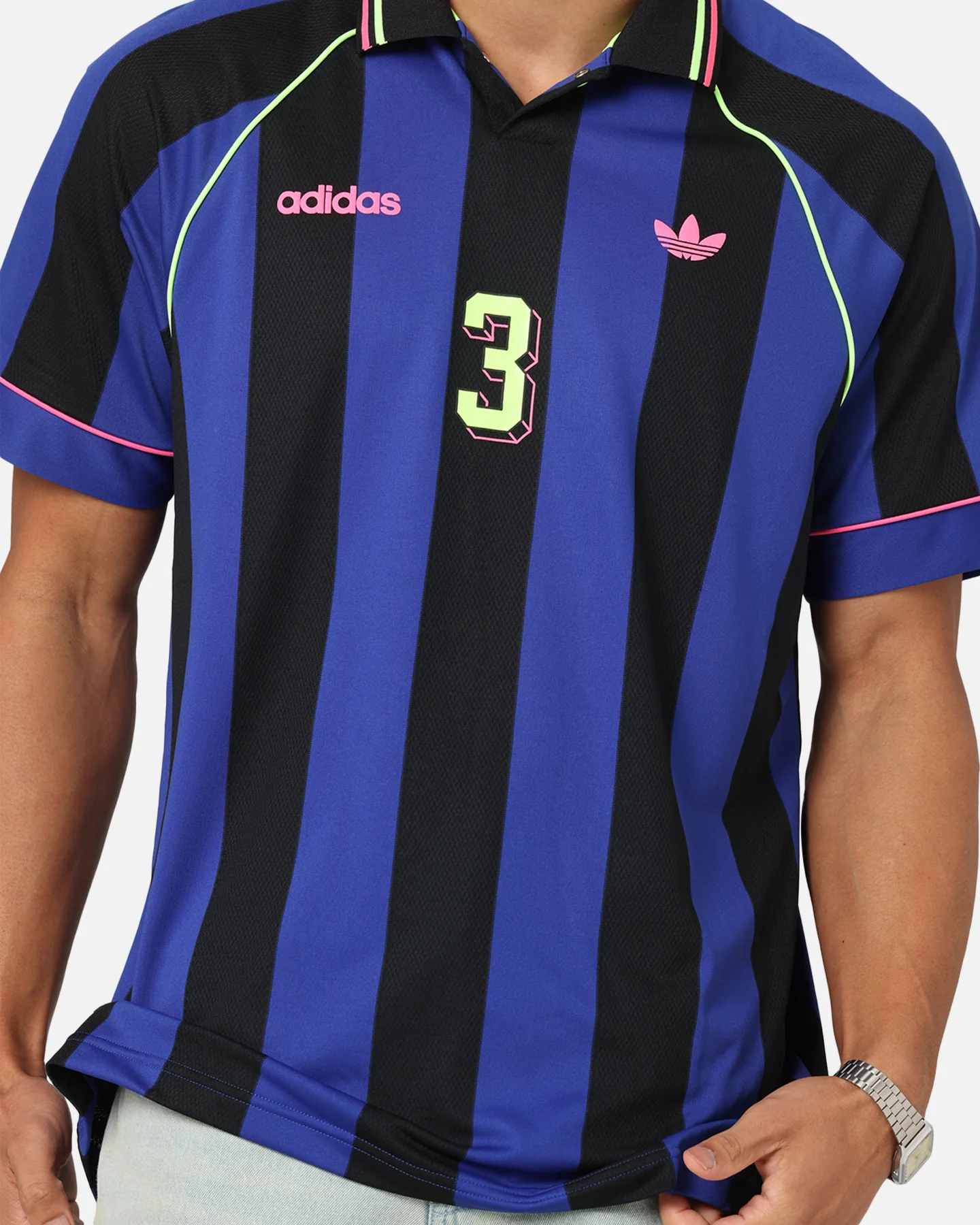 Adidas Jacquard Jersey Blue/Black - Image 7