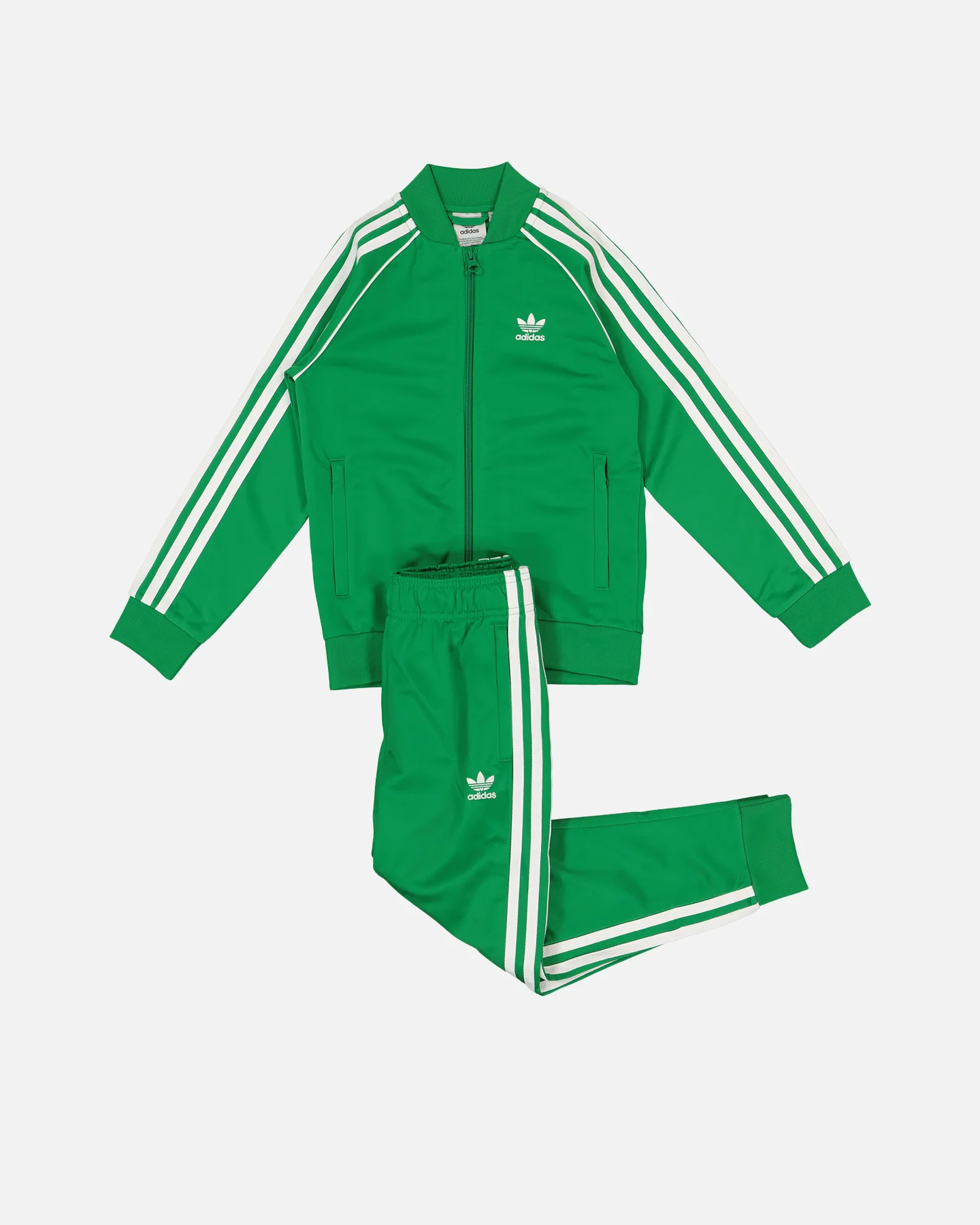 Adidas Kids' Adicolour SST Tracksuit Green - Image 2