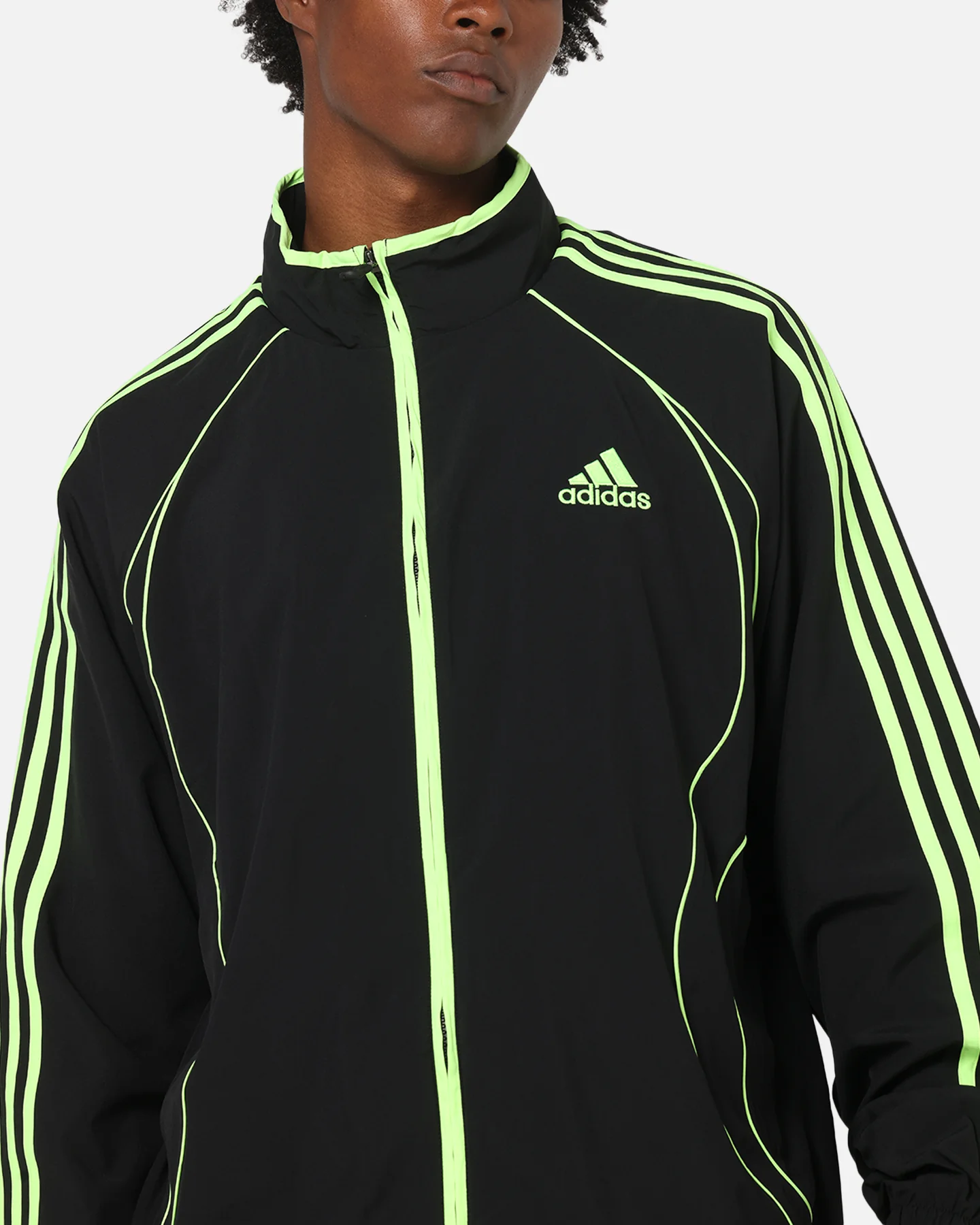 Adidas Teamgeist Adicolor Track Jacket Black/Green - Image 6