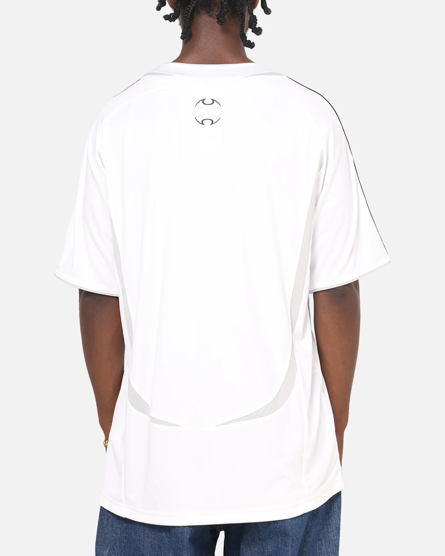 Adidas Teamgeist T-Shirt White/Black - Image 3