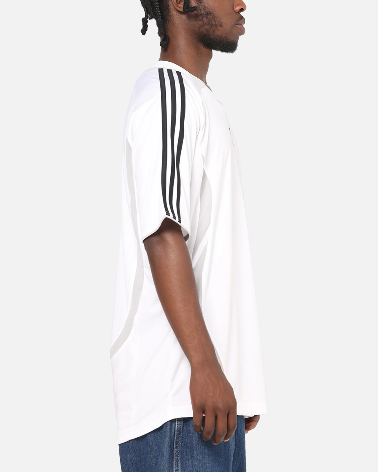 Adidas Teamgeist T-Shirt White/Black - Image 4
