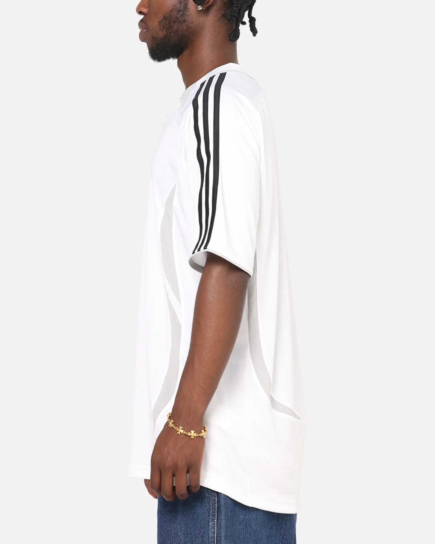 Adidas Teamgeist T-Shirt White/Black - Image 5