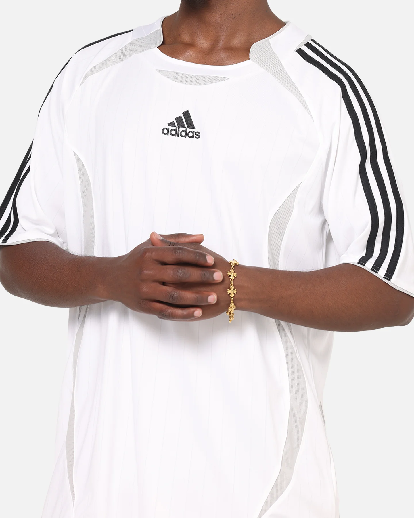 Adidas Teamgeist T-Shirt White/Black - Image 6