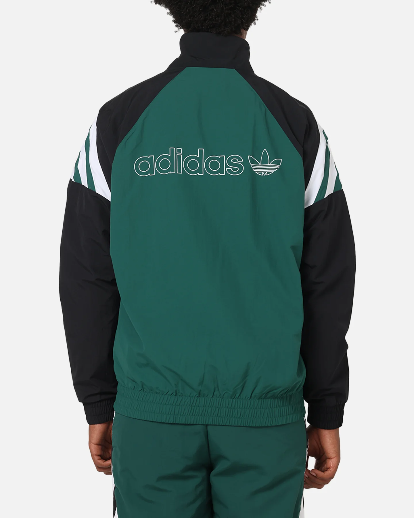 Adidas Track Jacket Green/Black - Image 2