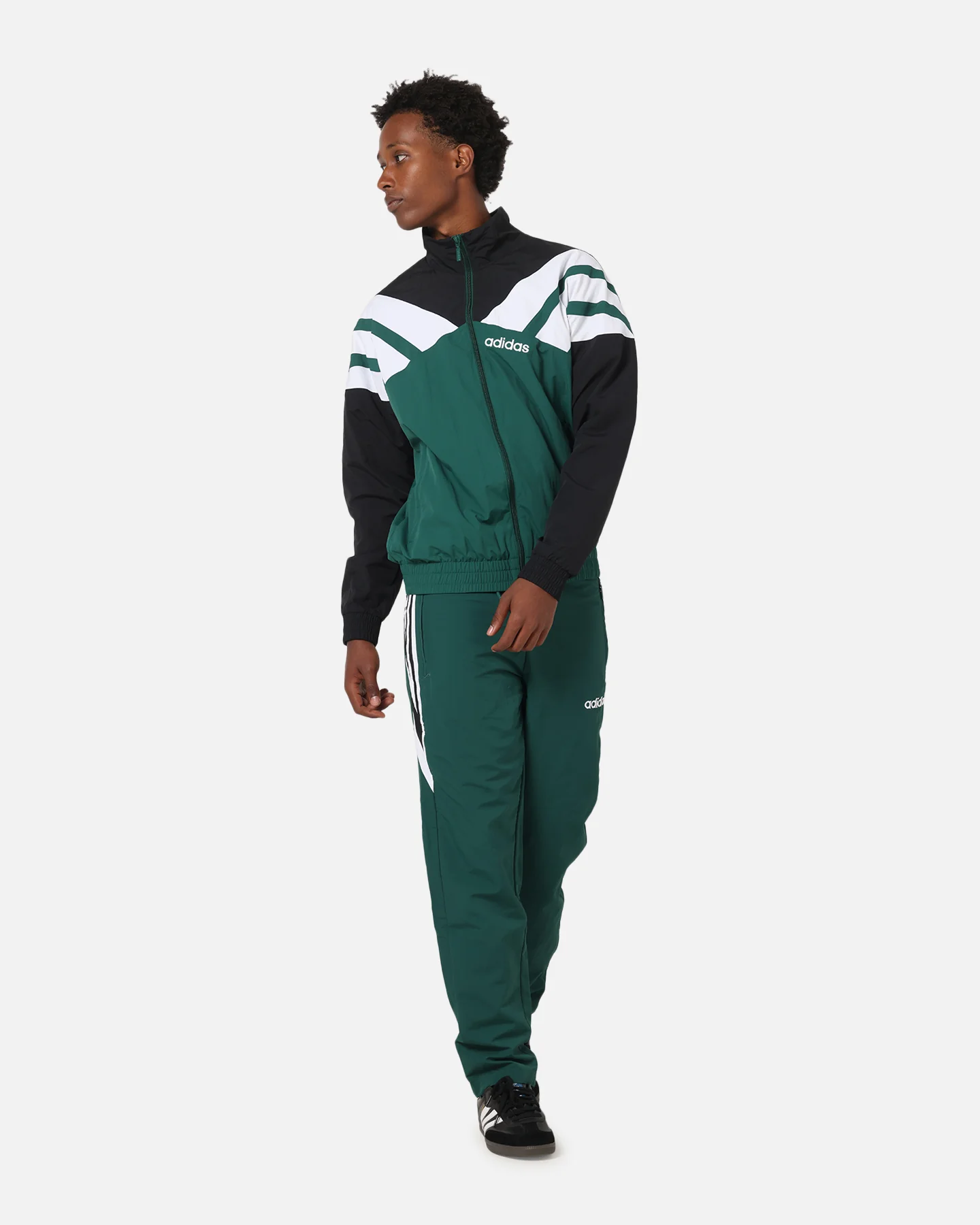 Adidas Track Jacket Green/Black - Image 3