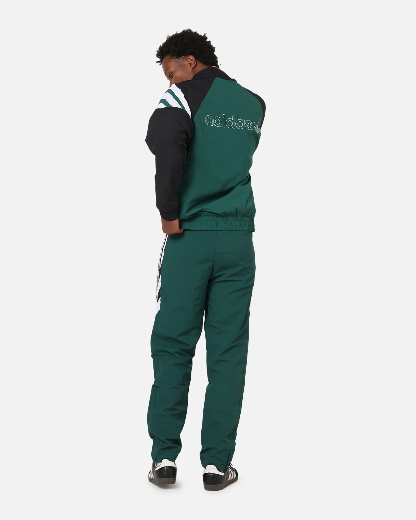 Adidas Track Jacket Green/Black - Image 4