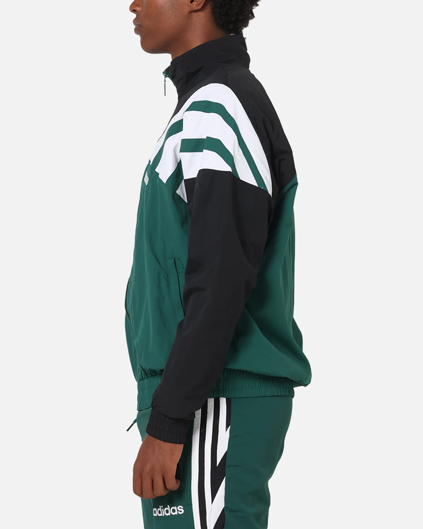 Adidas Track Jacket Green/Black - Image 6