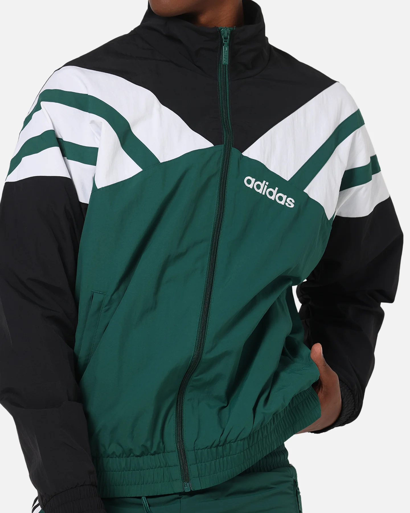 Adidas Track Jacket Green/Black - Image 7