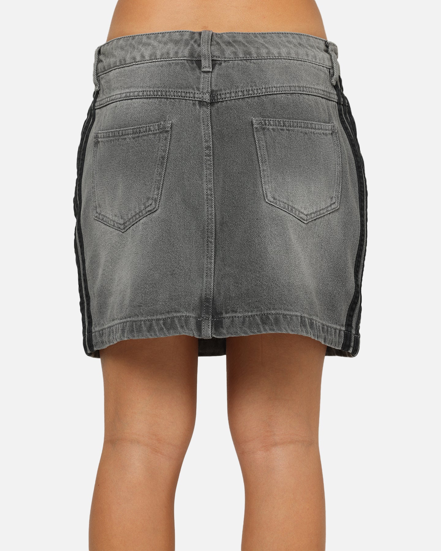 Adidas Women's Denim Mini Skirt Washed Grey - Image 8
