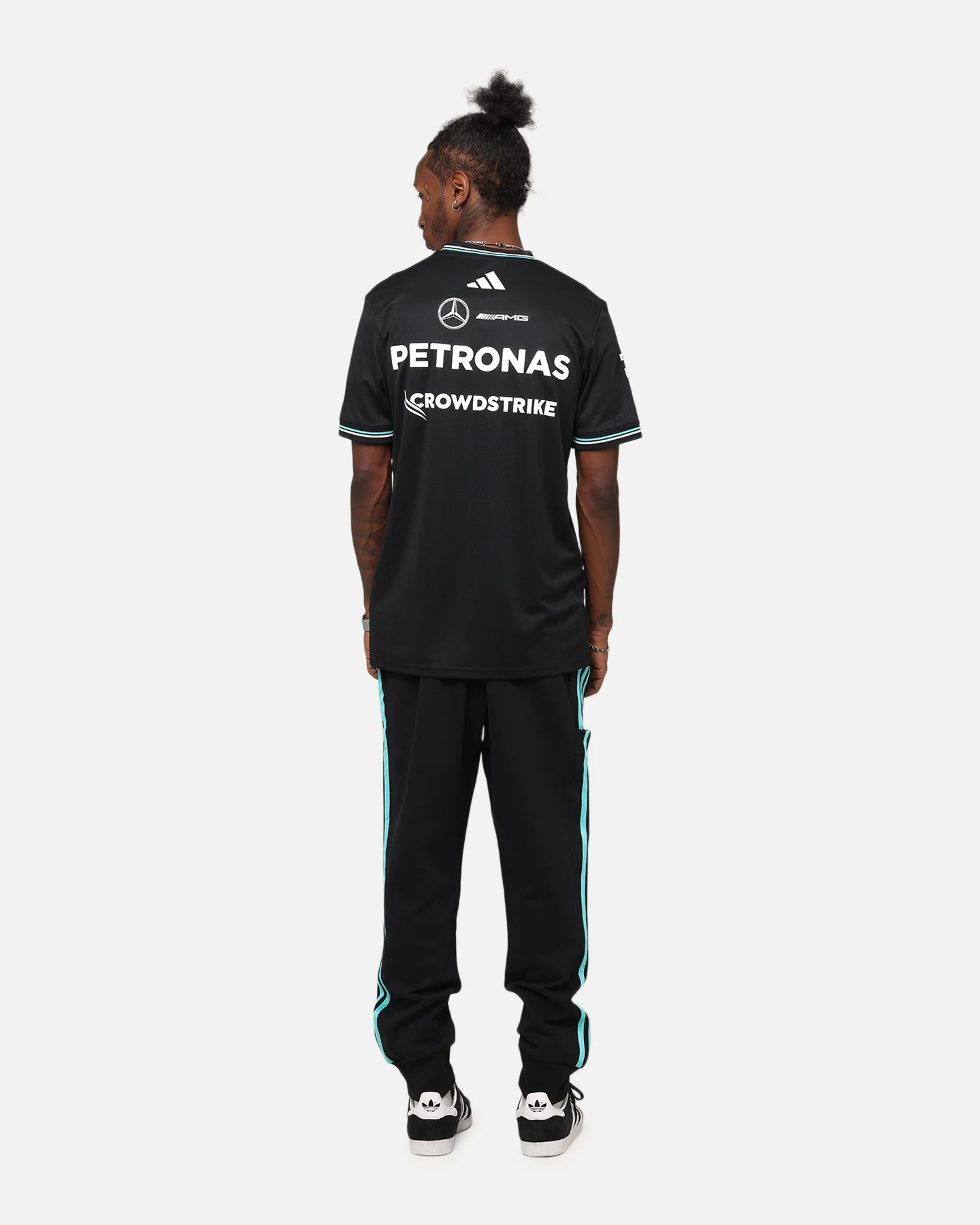 adidas x Mercedes-AMG PETRONAS Formula One F1 2025 Authentic Drive T-Shirt Black - Image 4