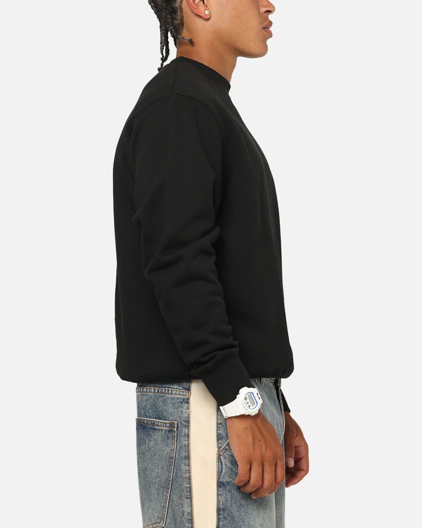 Alpha Industries Utility Pocket Crewneck Black - Image 4