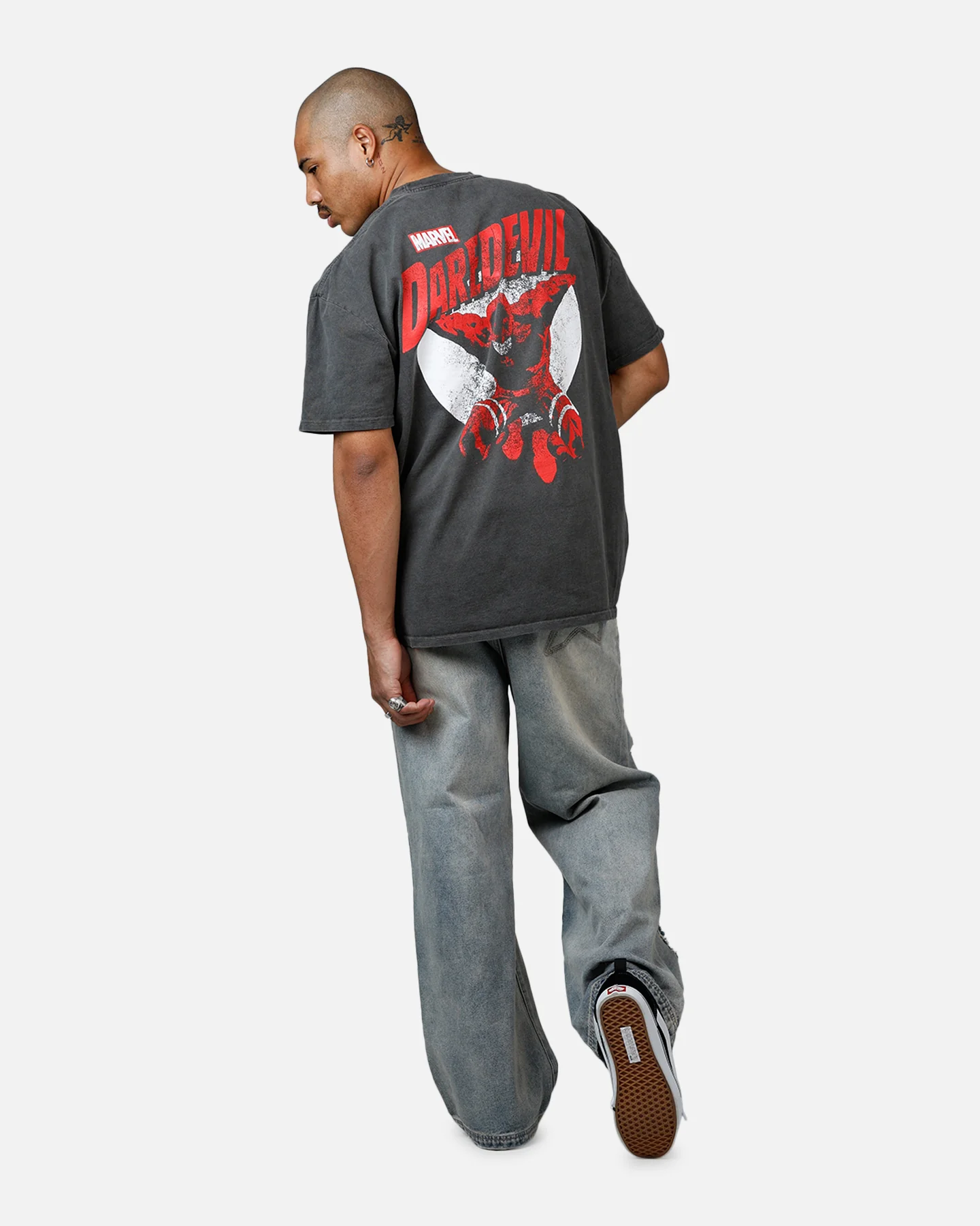 American Thrift Marvel Daredevil Comic Heavyweight T-Shirt Black Wash - Image 6