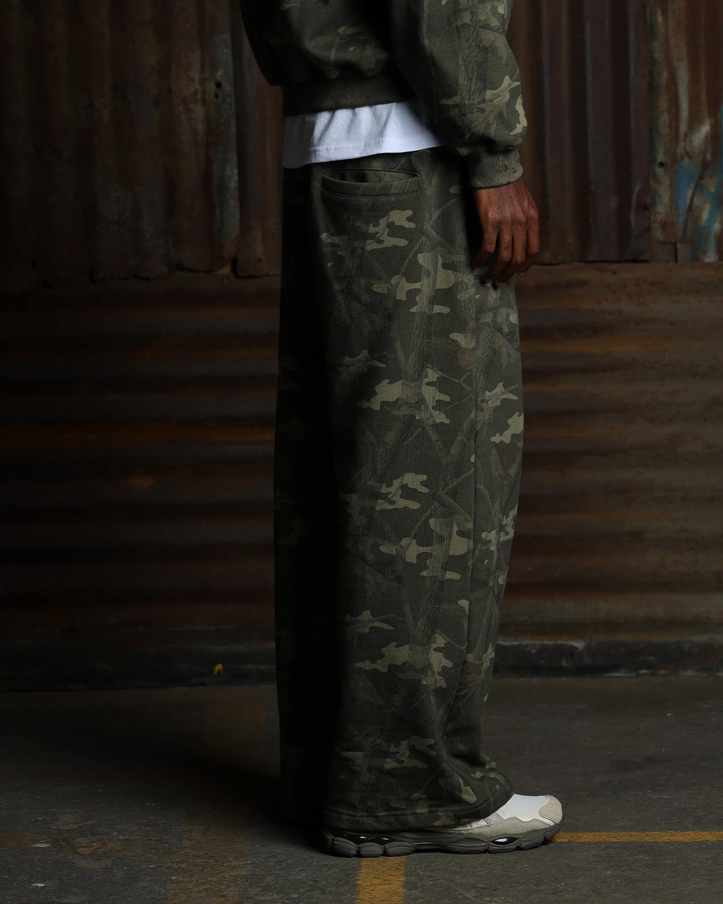 American Thrift Wide Leg Pants Camo - Image 3