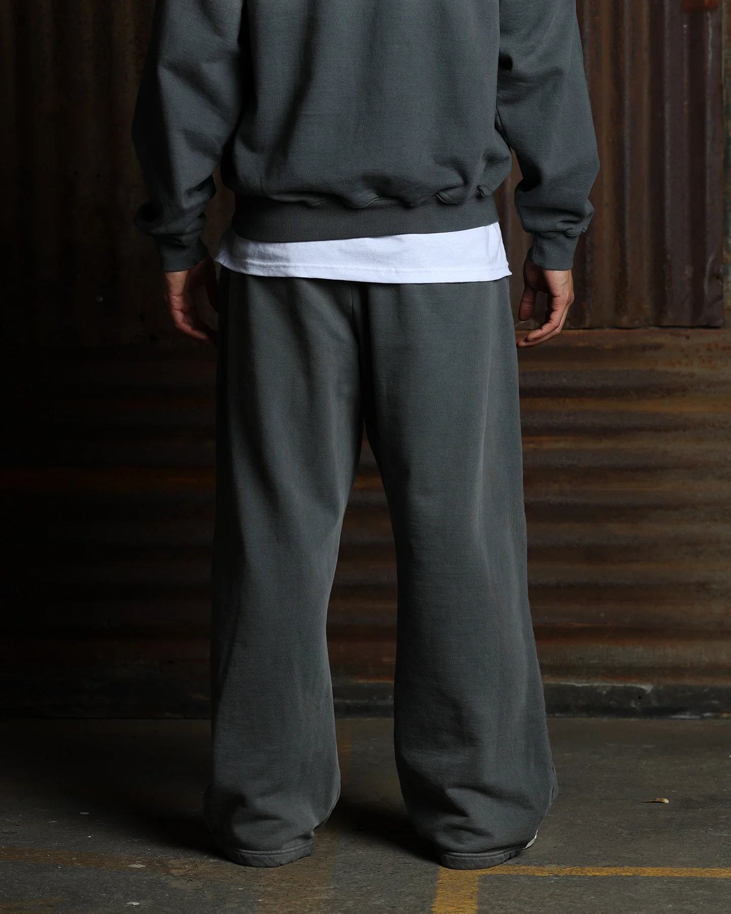 American Thrift Wide Leg Pants Washed Charcoal - Image 5