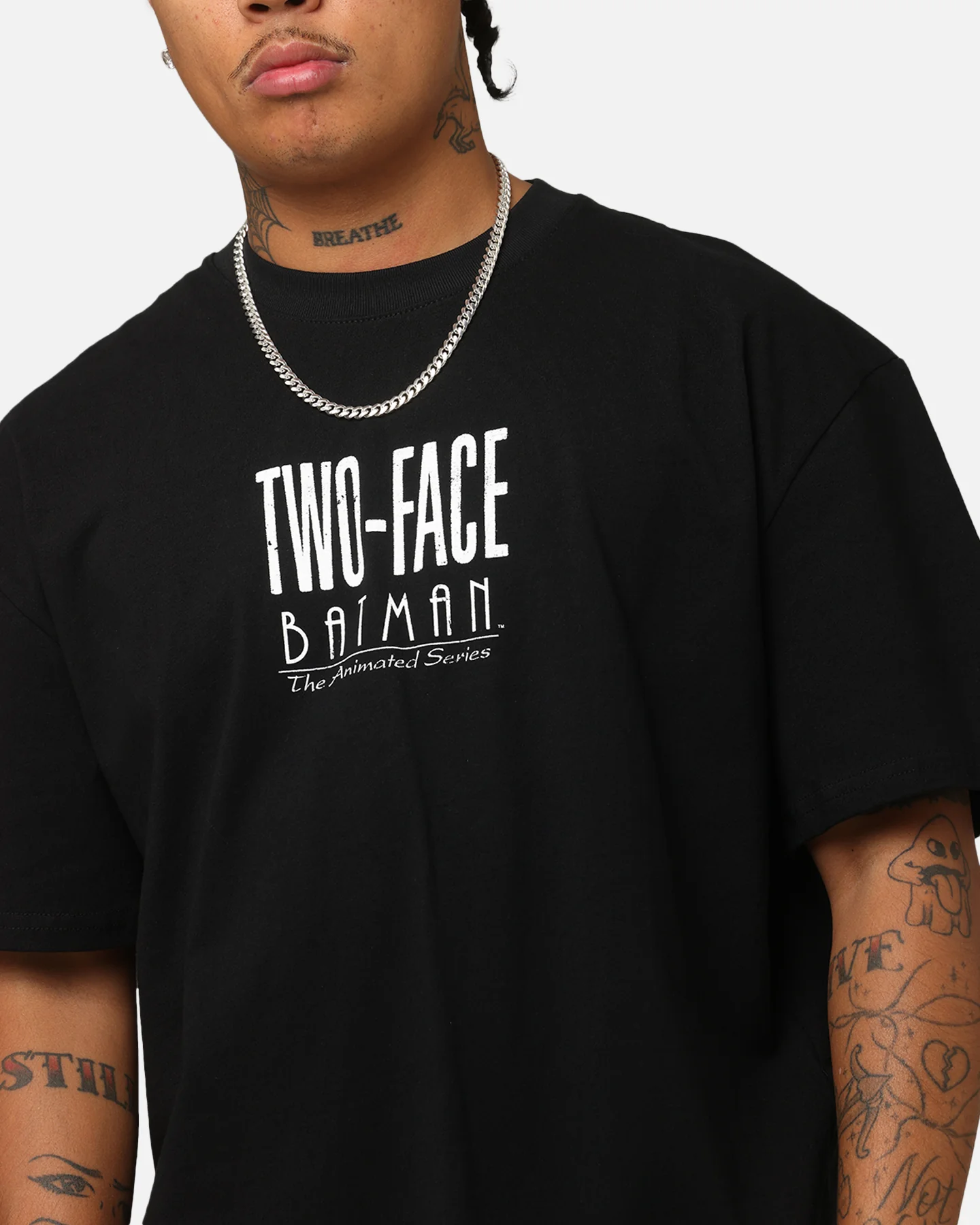 American Thrift X DC Batman Two Face Heavy T-Shirt Black - Image 8
