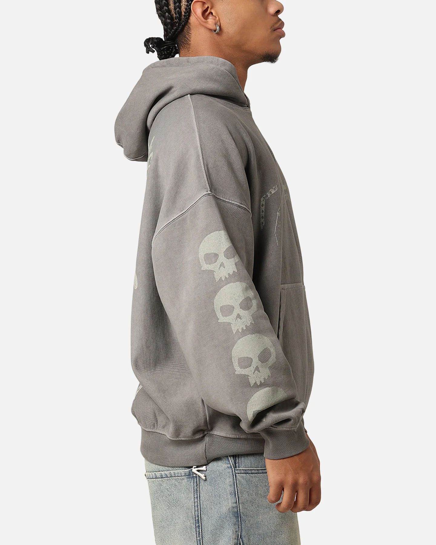 Vintage American Thrift Disney Pixar Sid Premium Hoodie Washed Charcoal - Image 5