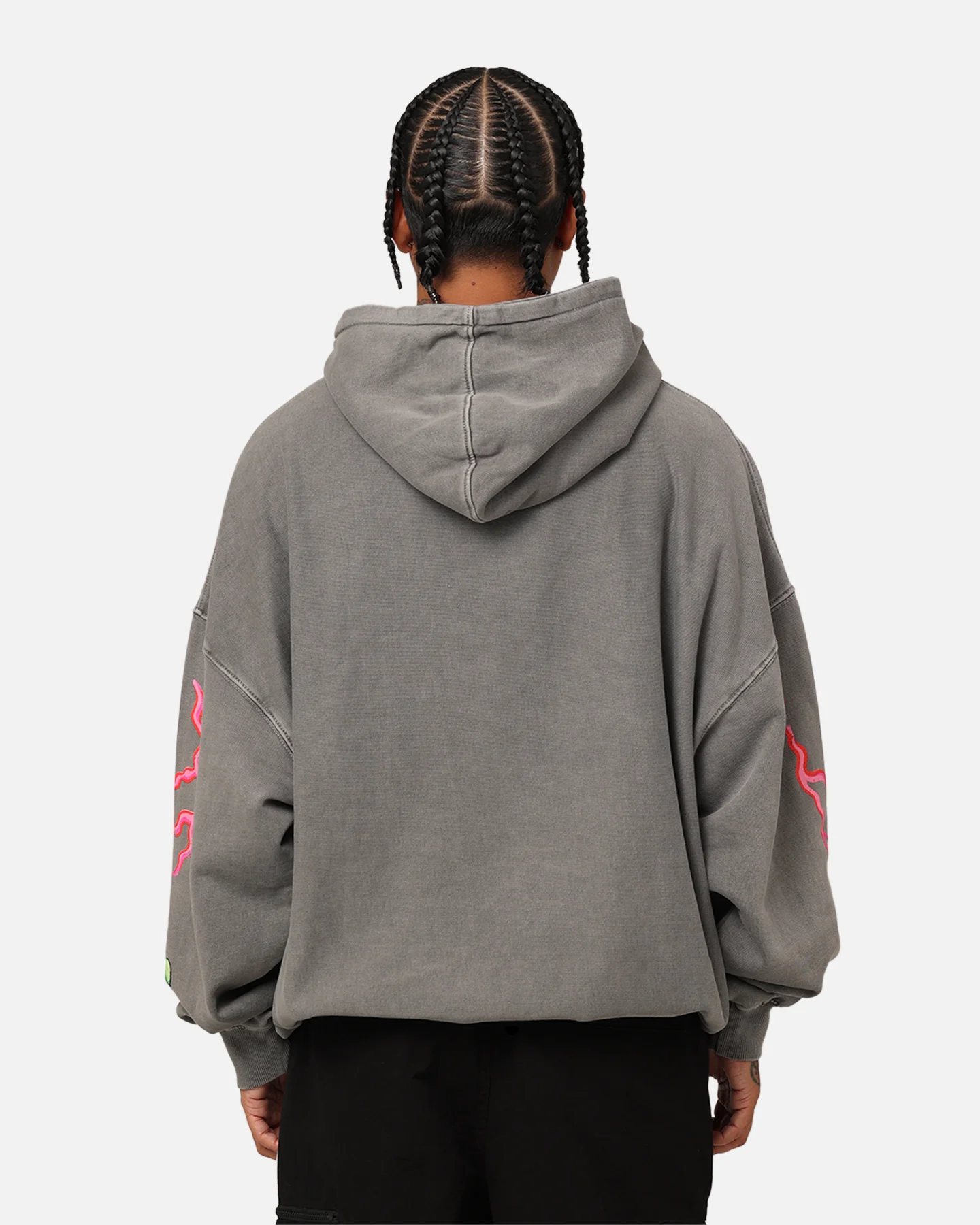 American Thrift X Spongebob Squarepants Squidward Hoodie Washed Charcoal - Image 4