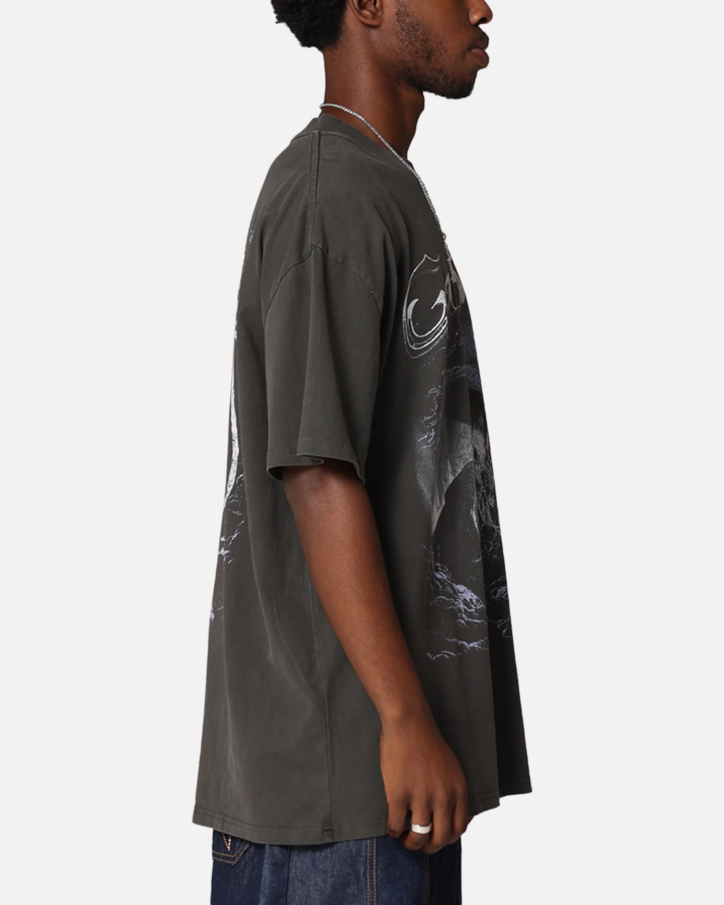 American Thrift X The Lord Of The Rings Gandalf Heavy T-Shirt Black Wash - Image 5
