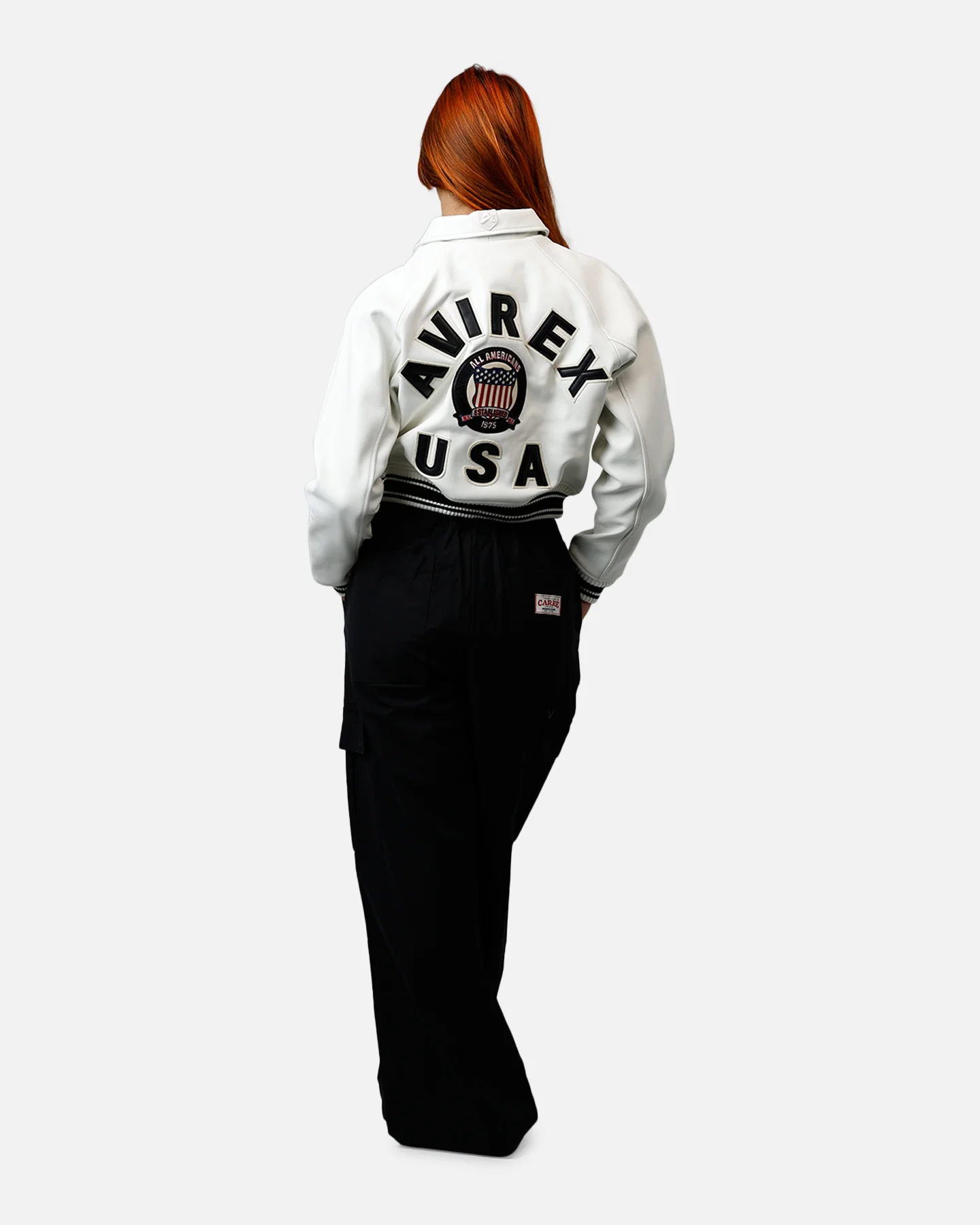 Avirex Women's Cropped Icon Jacket Snow White - Image 6