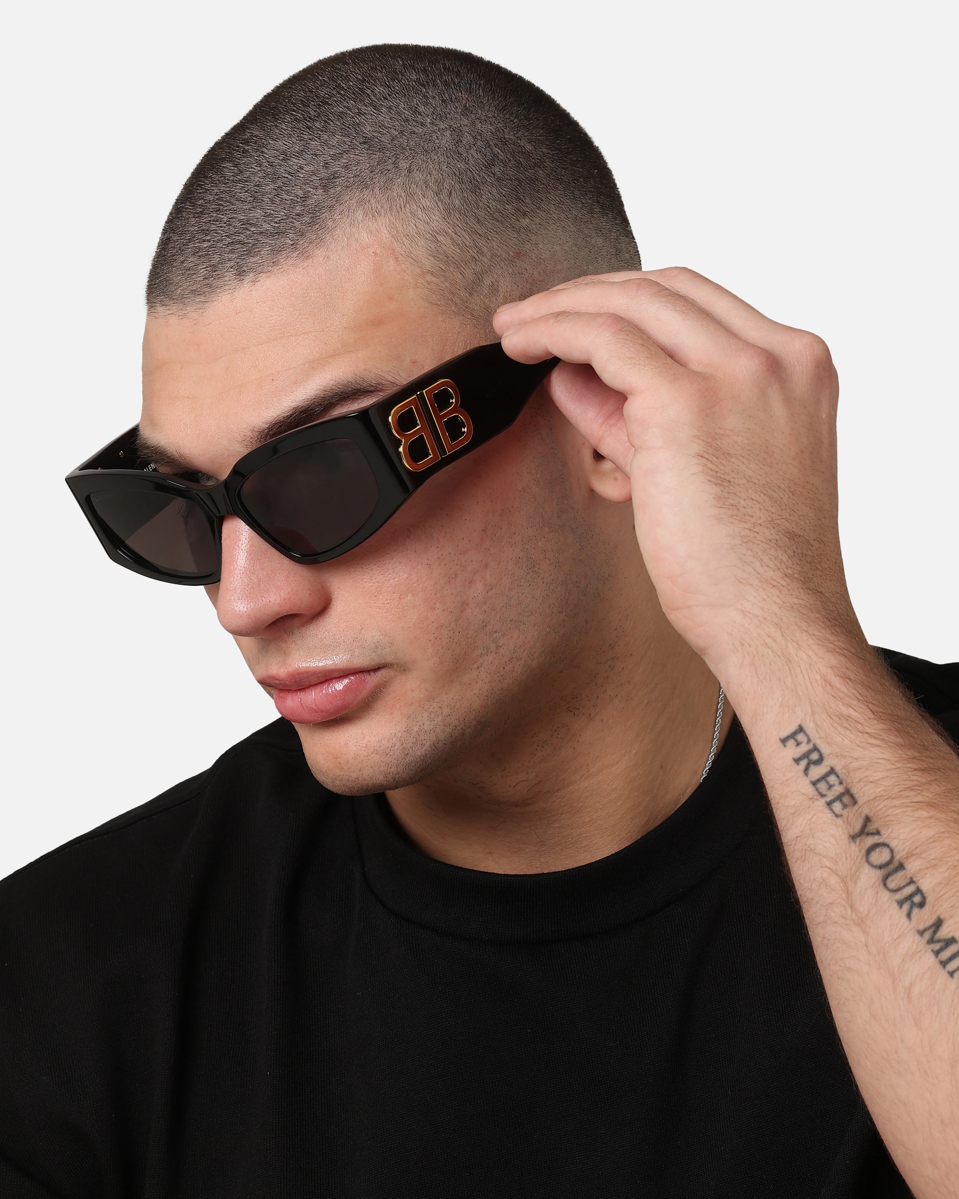 Balenciaga BB0321S002 Sunglasses Black - Image 3