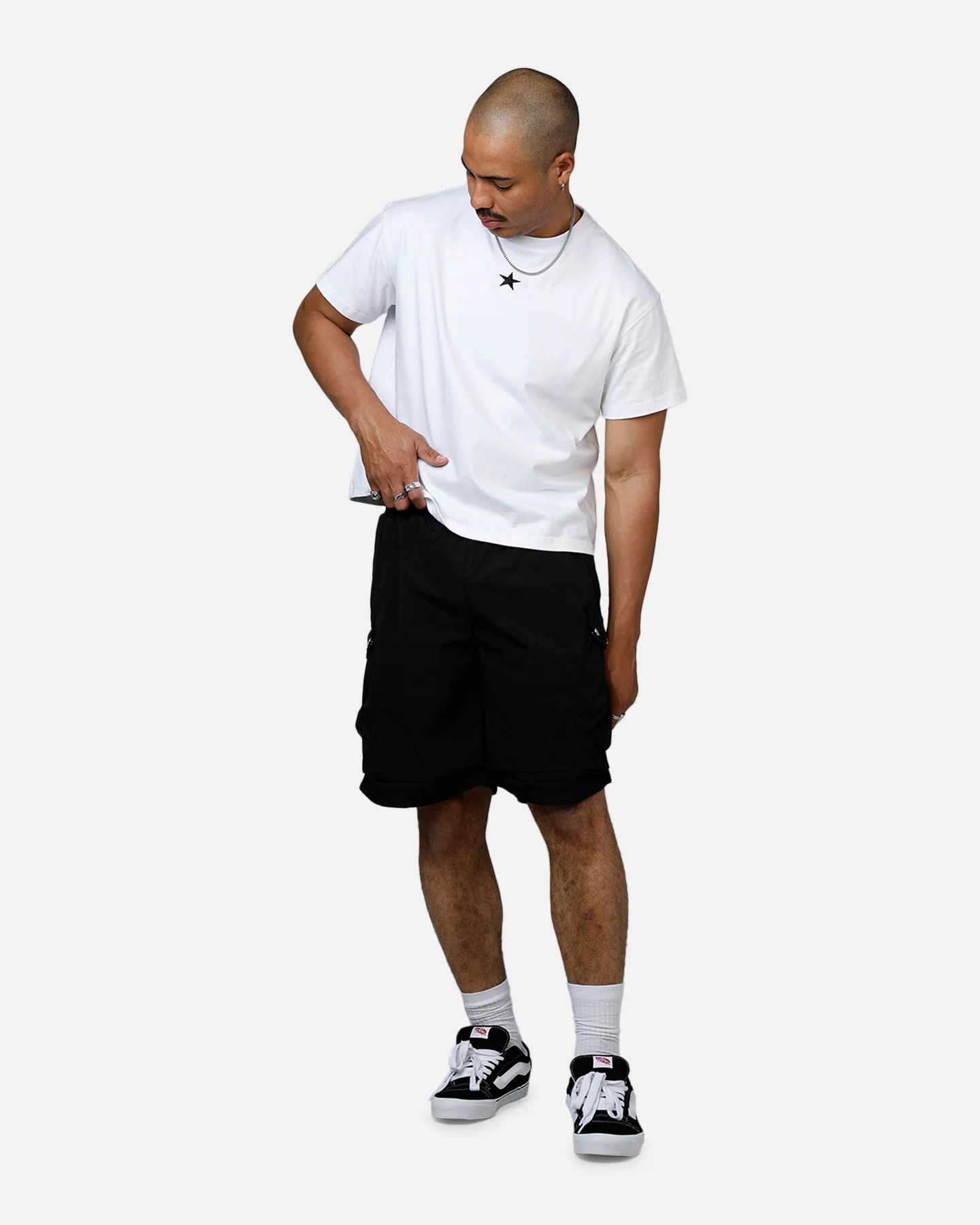 Banx Signature Cargo Shorts Black - Image 2