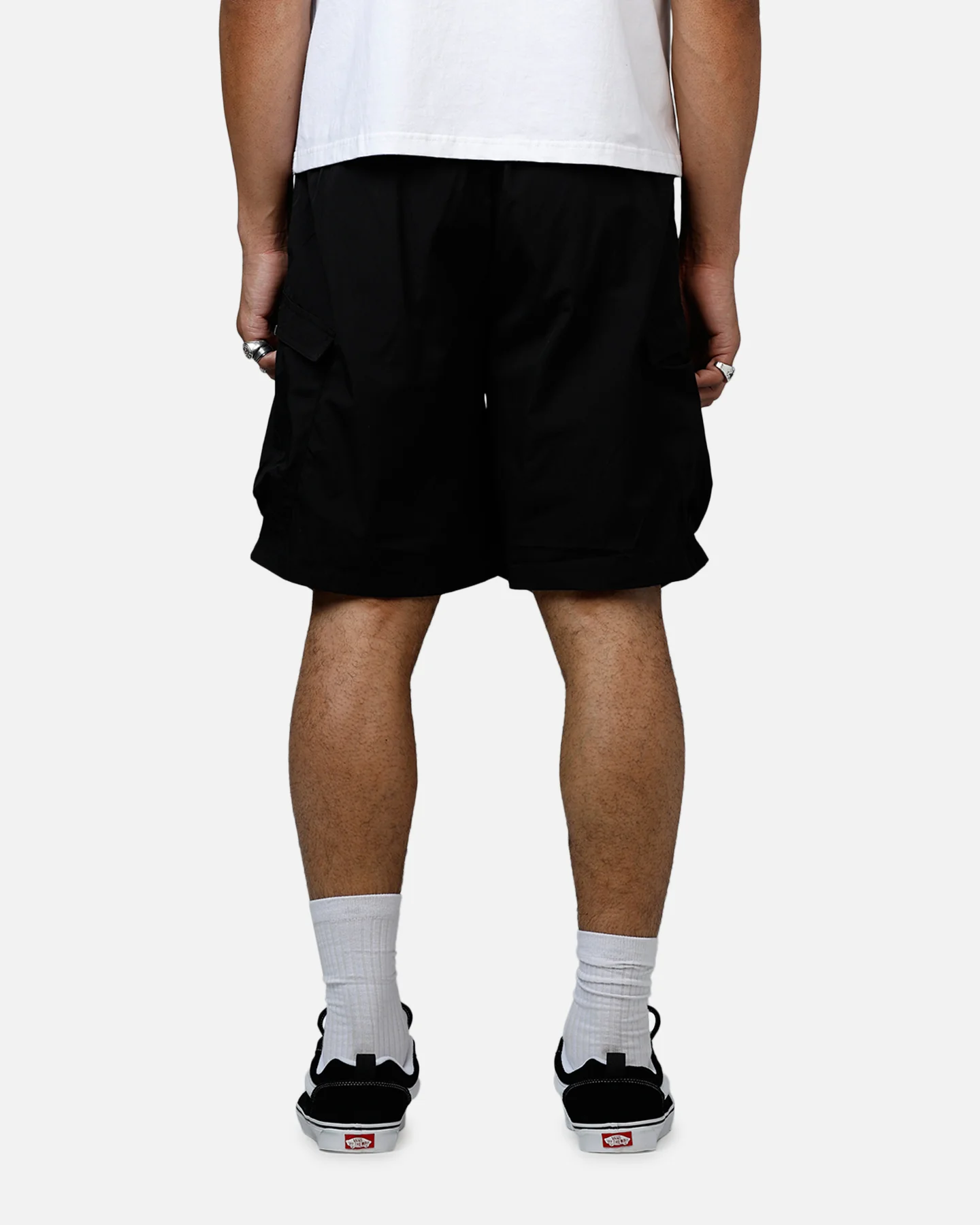 Banx Signature Cargo Shorts Black - Image 5