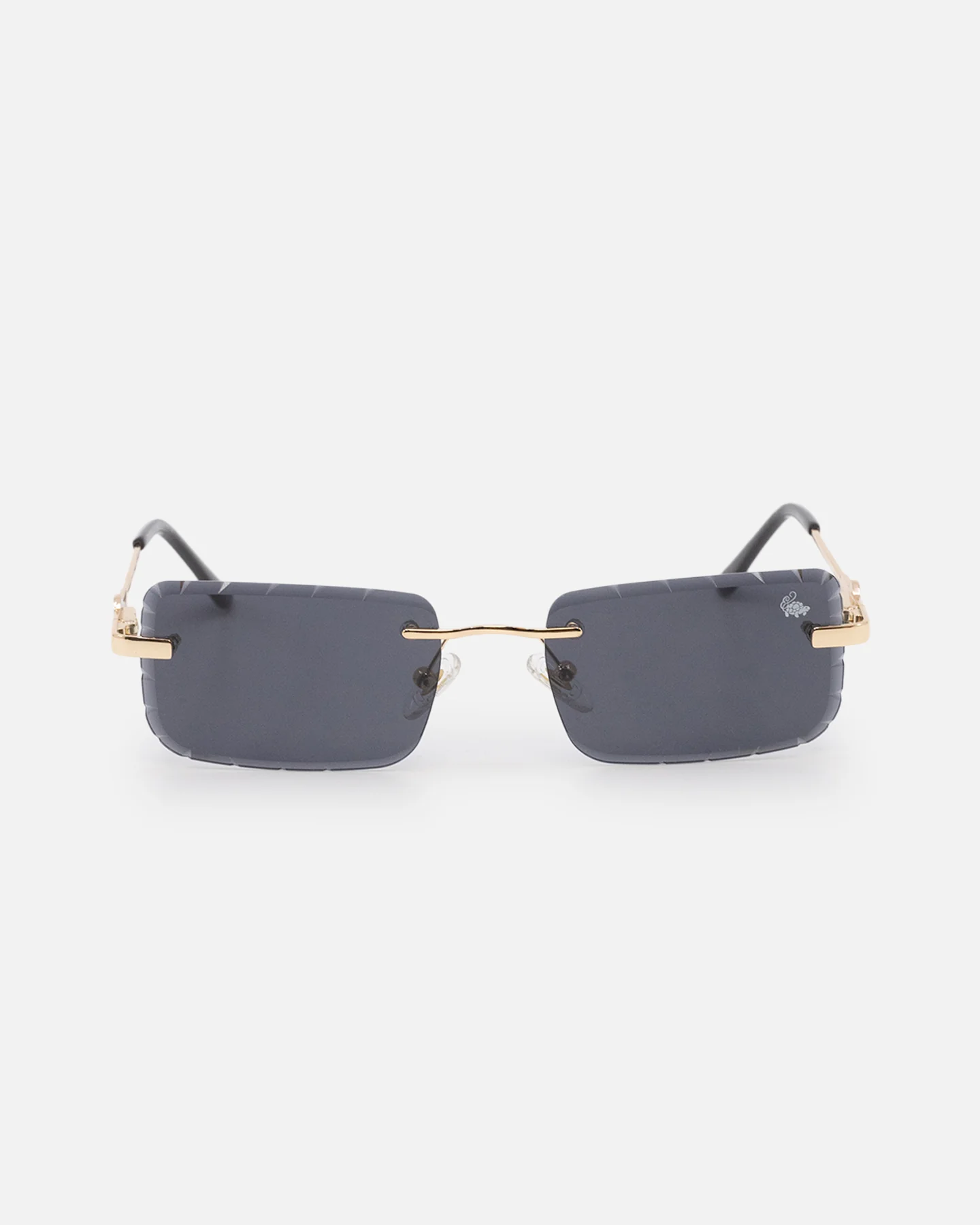 Belvoir & Co Diamond Cut Hampton Sunglasses Black/Gold - Image 5