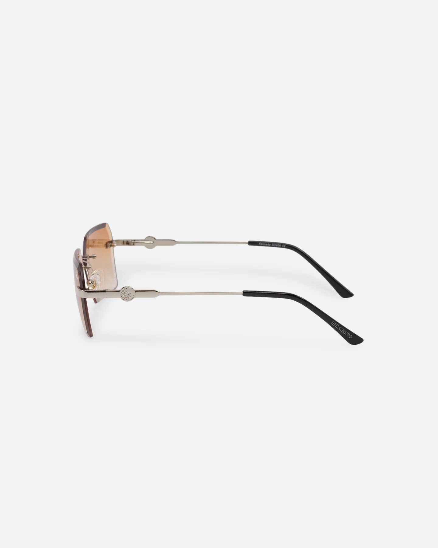 Belvoir & Co Kennedy Sunglasses Tea/Silver - Image 5