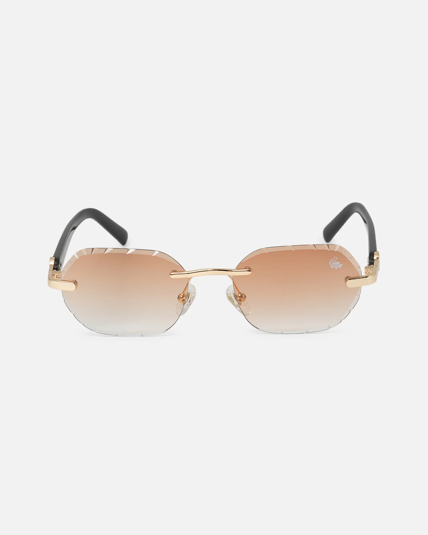 Belvoir & Co Willow Diamond Cut Sunglasses Tea/Black - Image 2