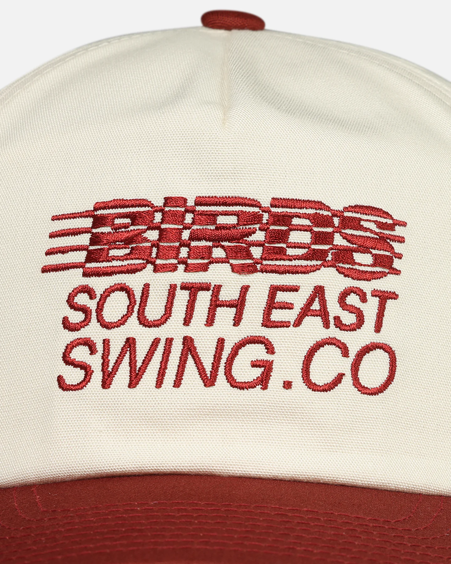 Birds Of Condor South East Panel Snapback Off White/Red - Image 5