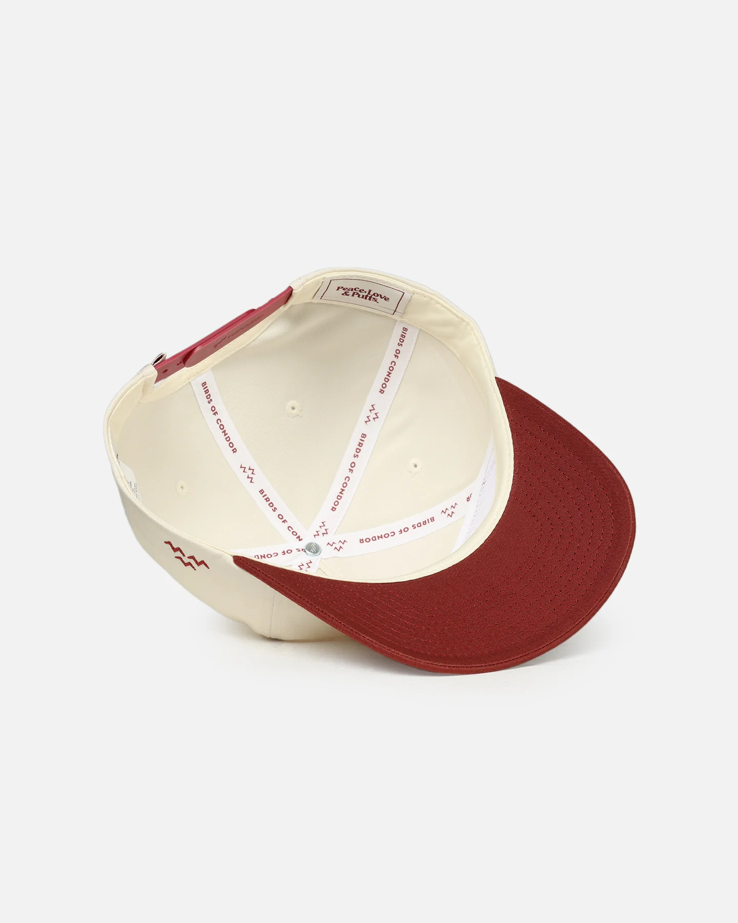 Birds Of Condor South East Panel Snapback Off White/Red - Image 6