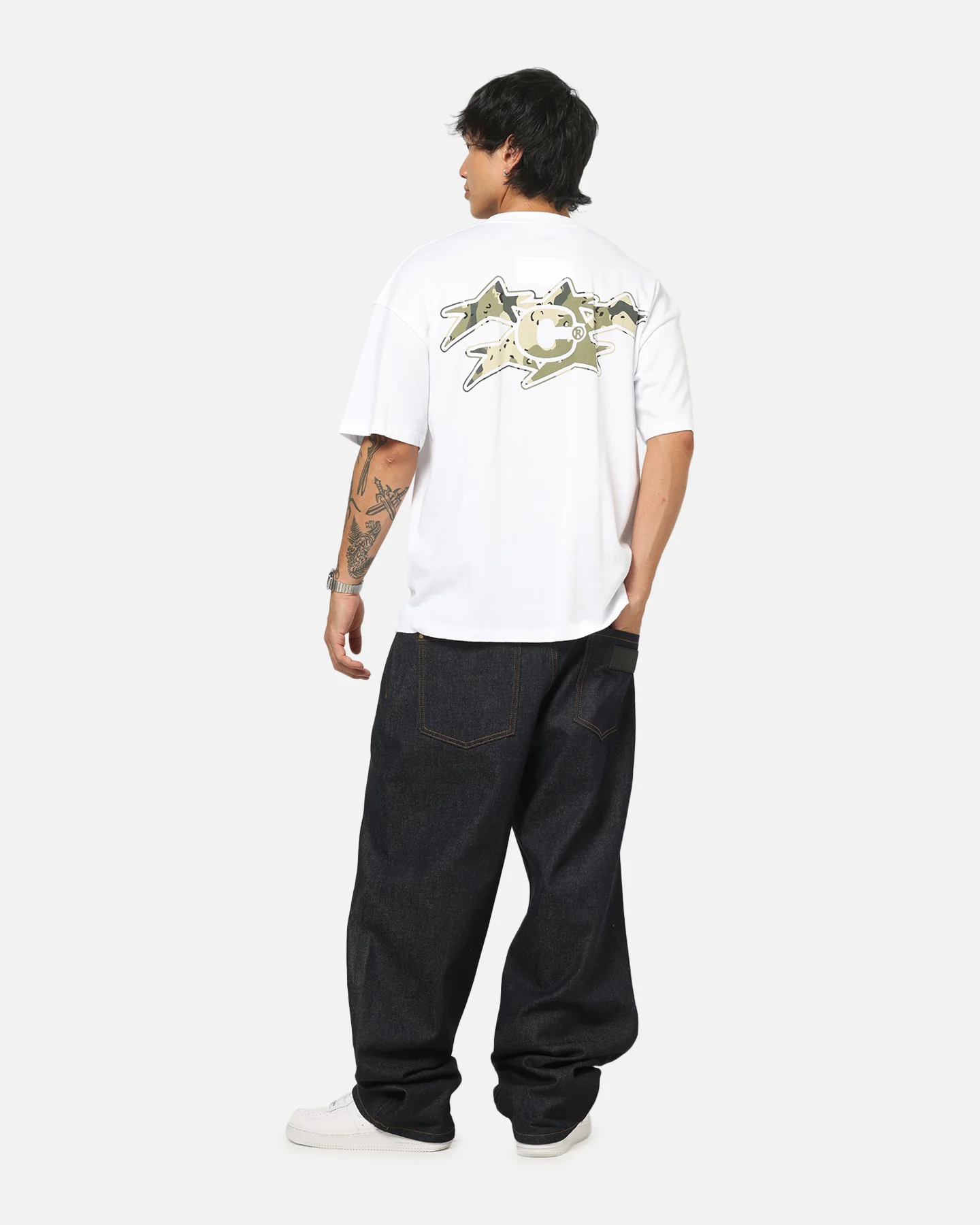 Carre 5 Star T-Shirt White - Image 3
