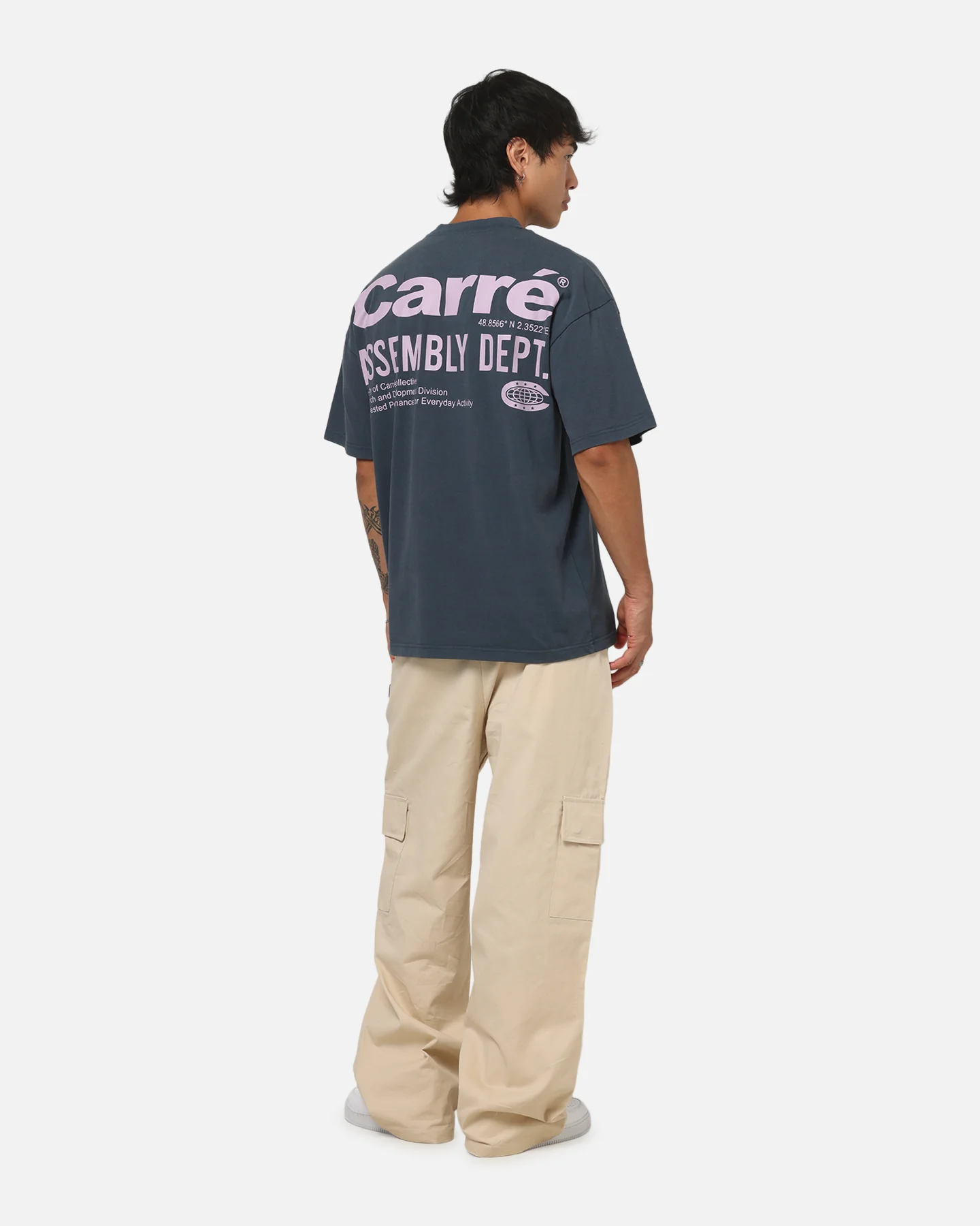 Carre Assembly Department T-Shirt Navy - Image 4