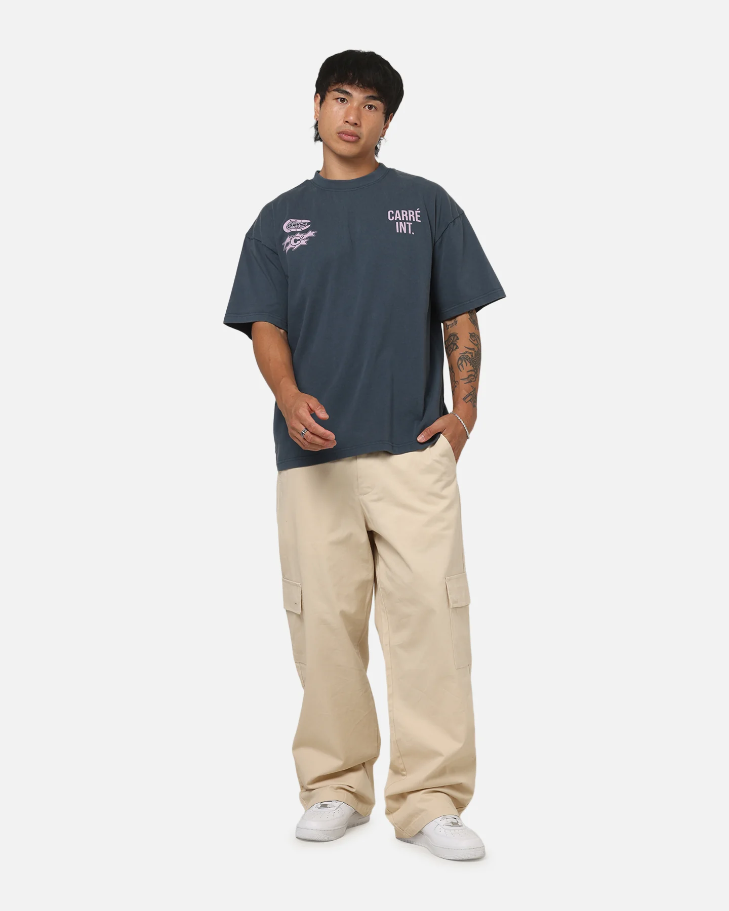 Carre Assembly Department T-Shirt Navy - Image 5