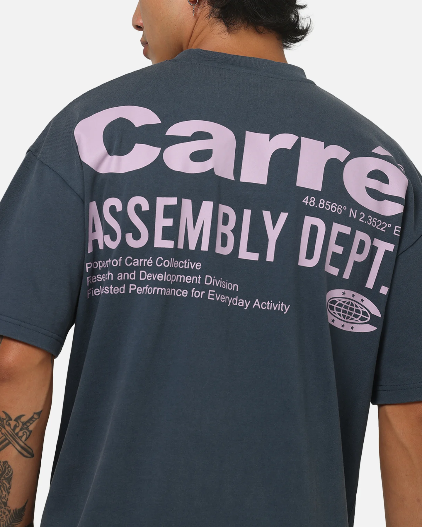 Carre Assembly Department T-Shirt Navy - Image 8