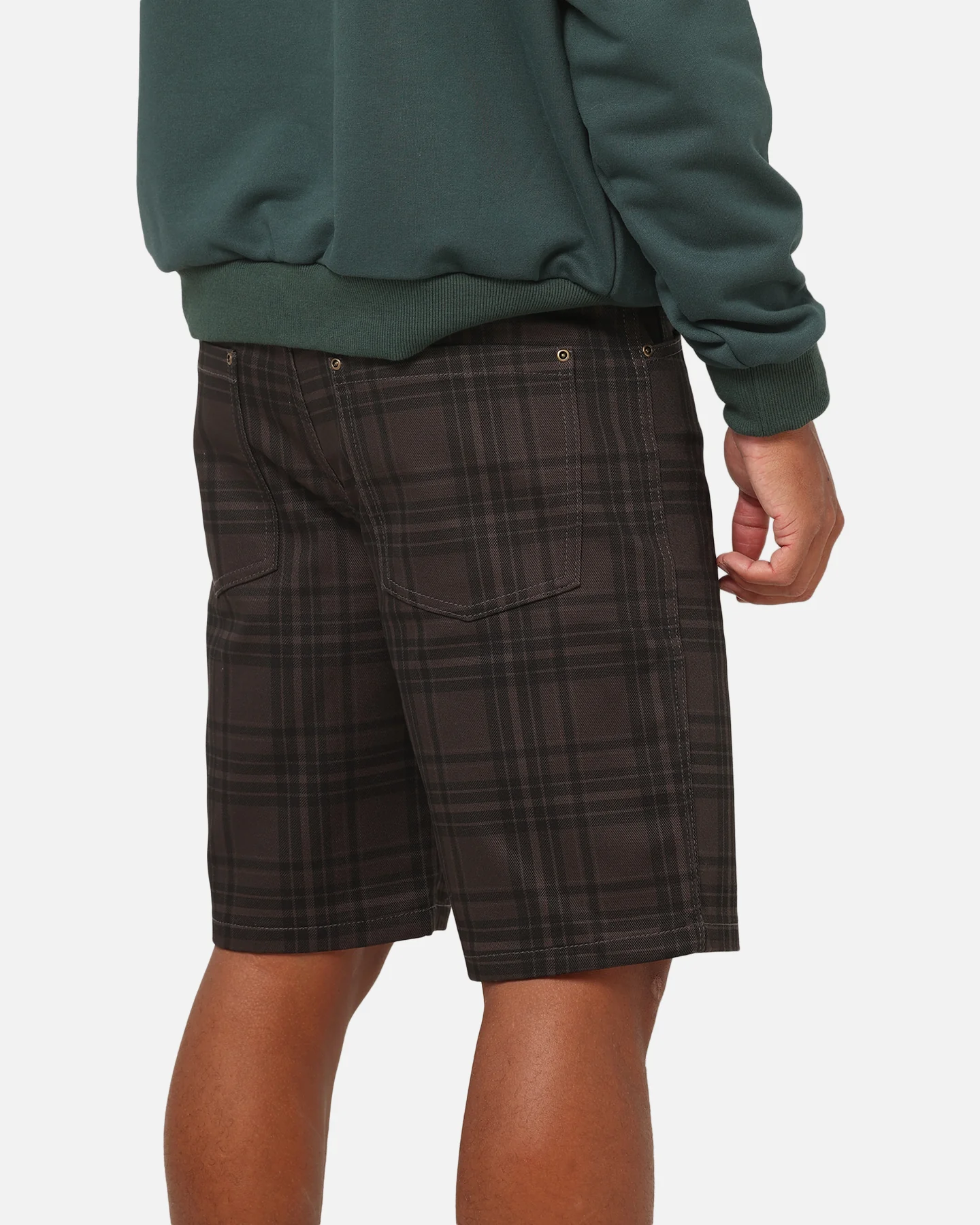 Carre Avenue Jorts Black Plaid - Image 3