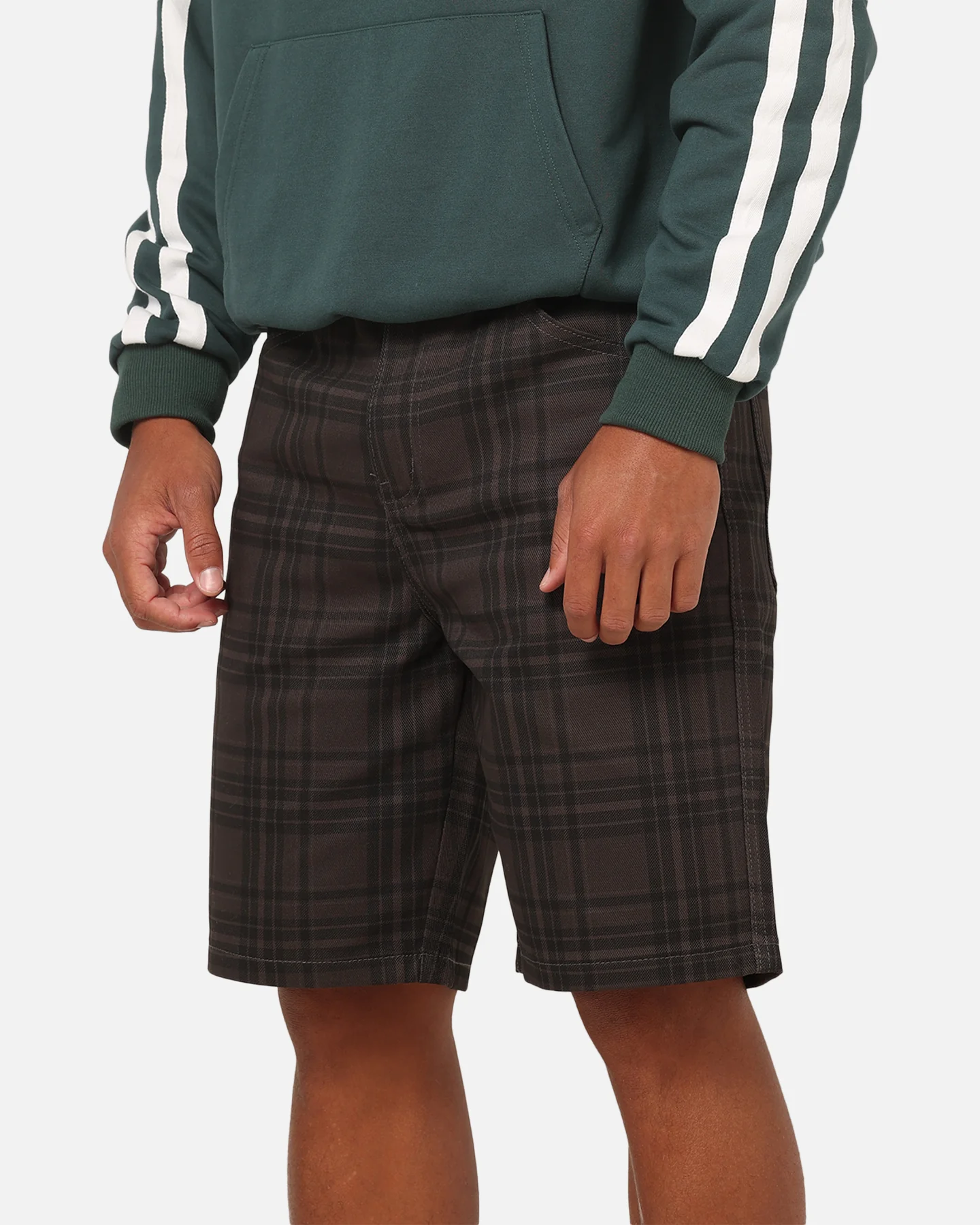 Carre Avenue Jorts Black Plaid - Image 4