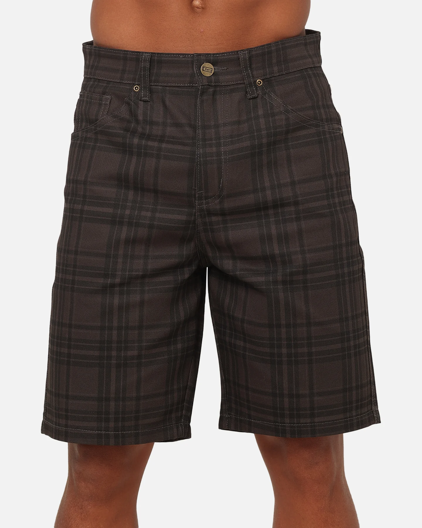 Carre Avenue Jorts Black Plaid - Image 7