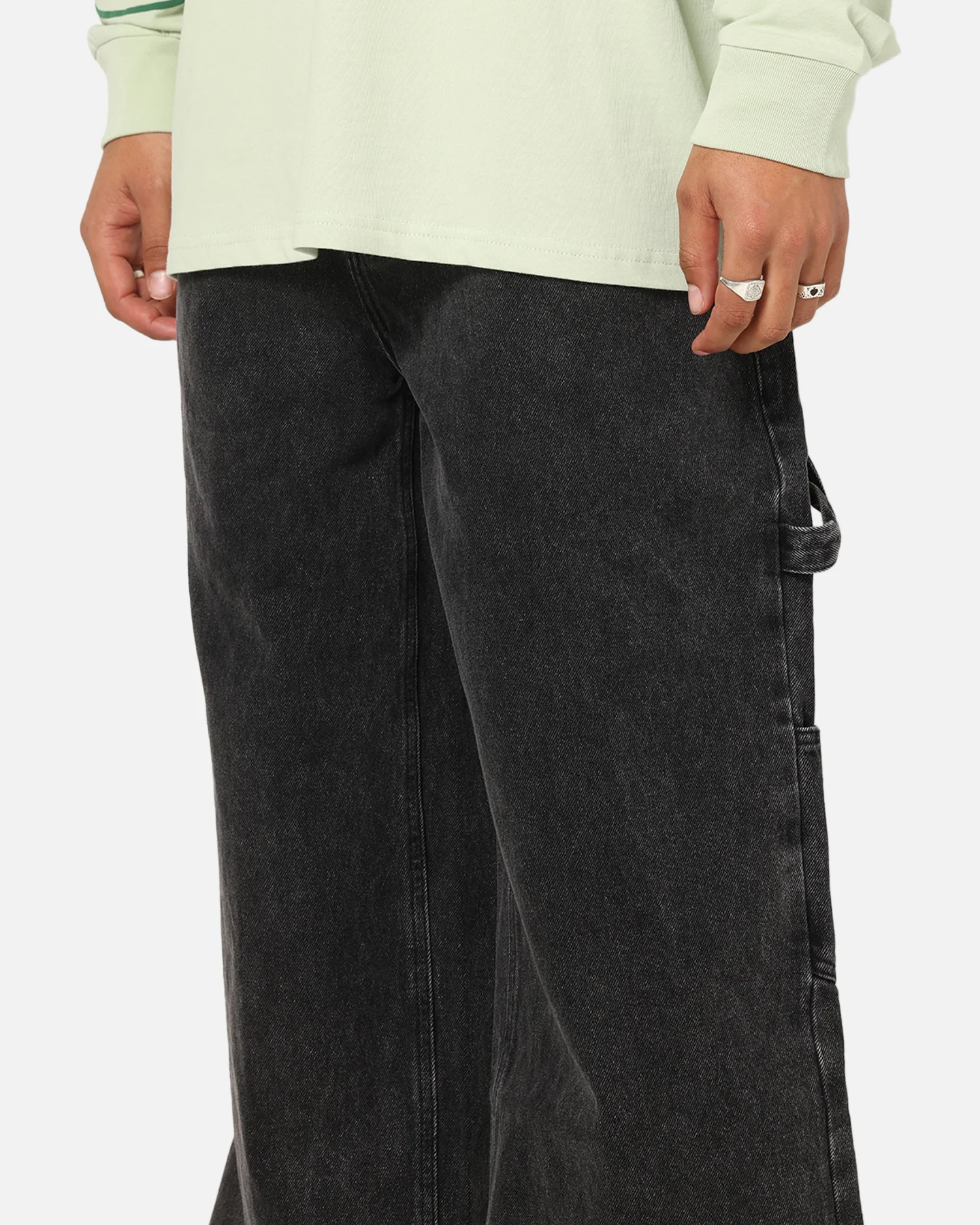 Carre Baggy Carpenter Jeans Black - Image 3