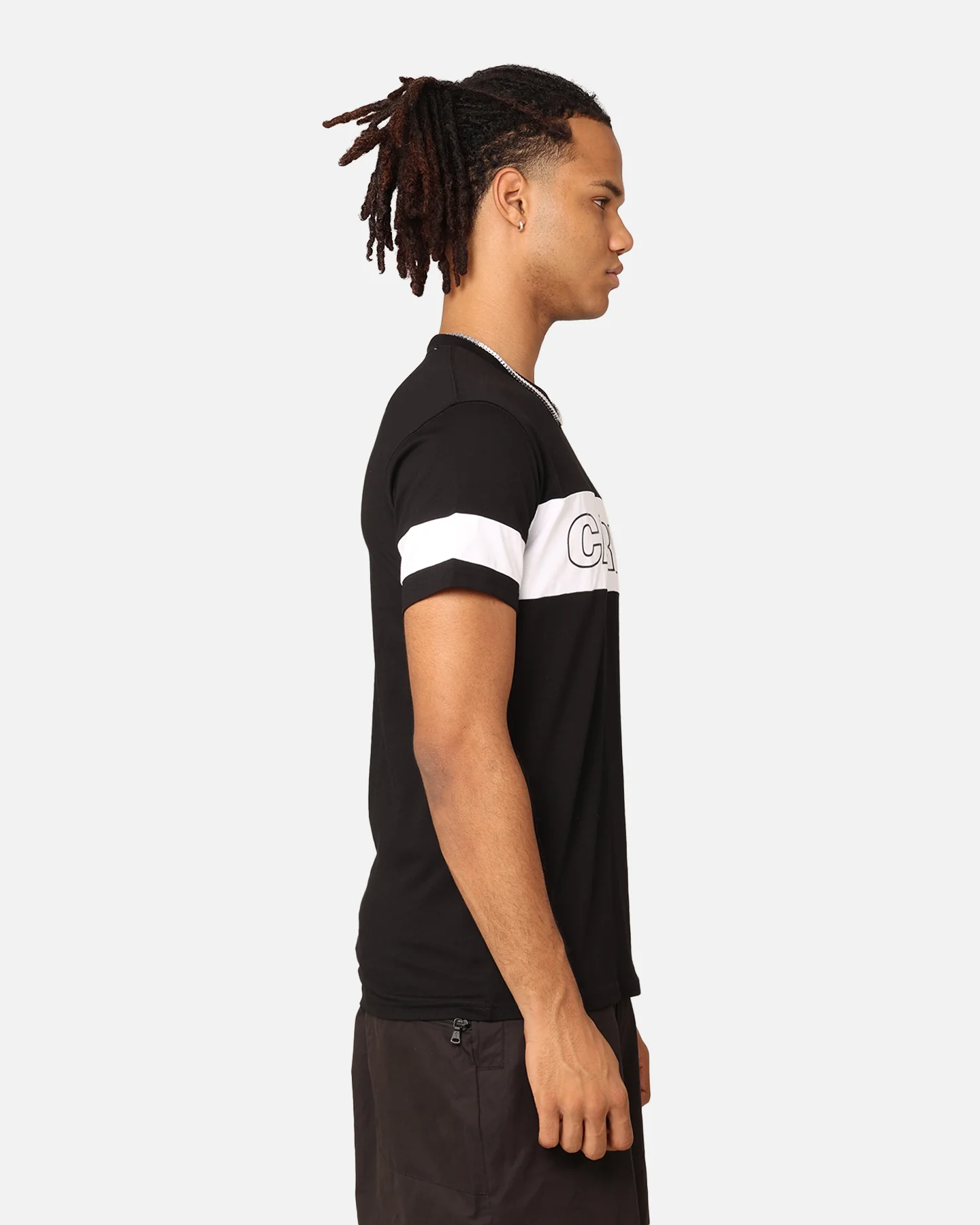 Carre Bars T-Shirt Black/White - Image 5