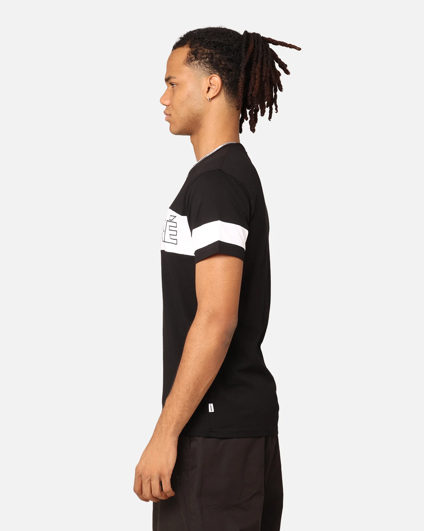 Carre Bars T-Shirt Black/White - Image 6
