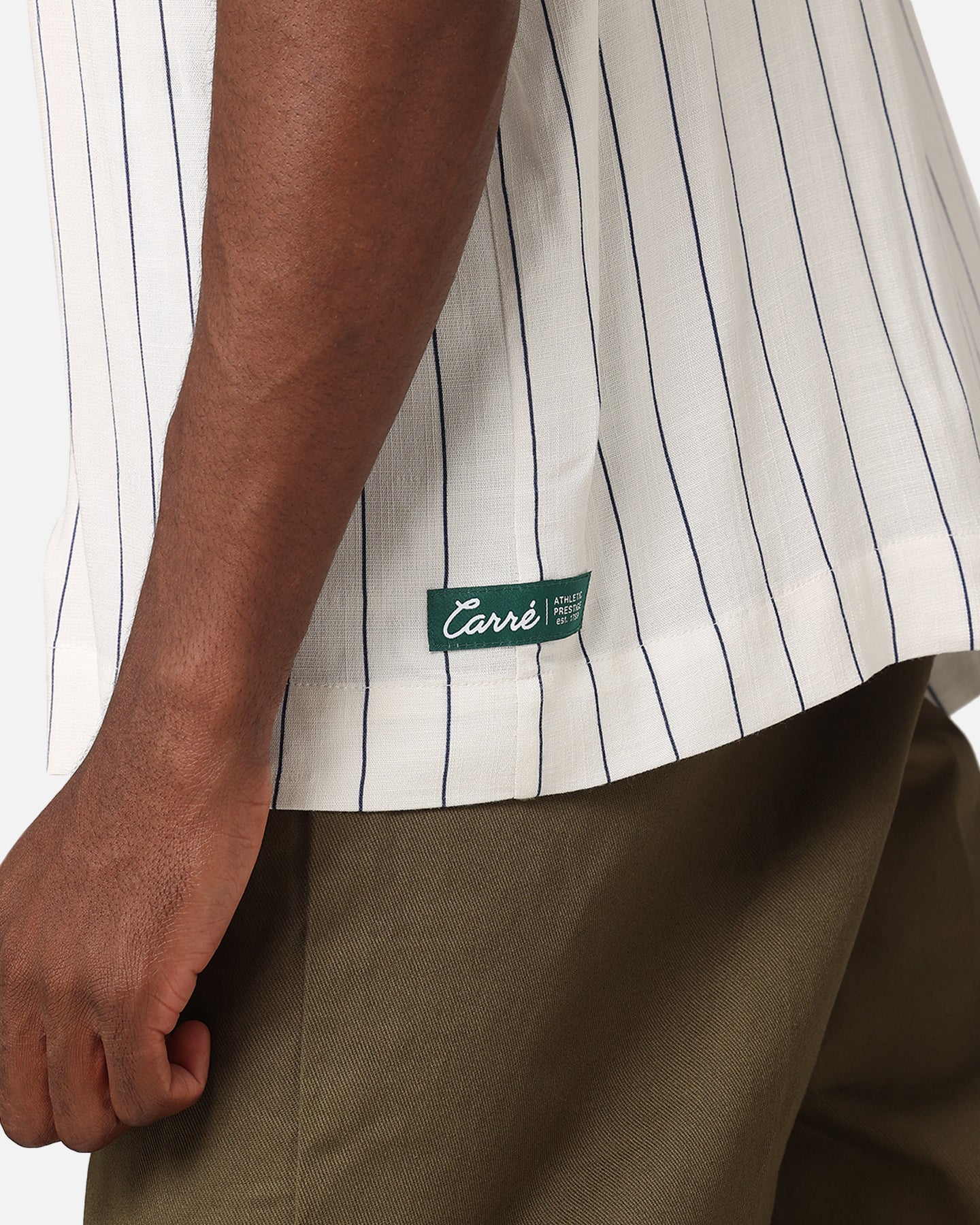 Carre Base Short Sleeve Button Up Shirt Off White - Image 7